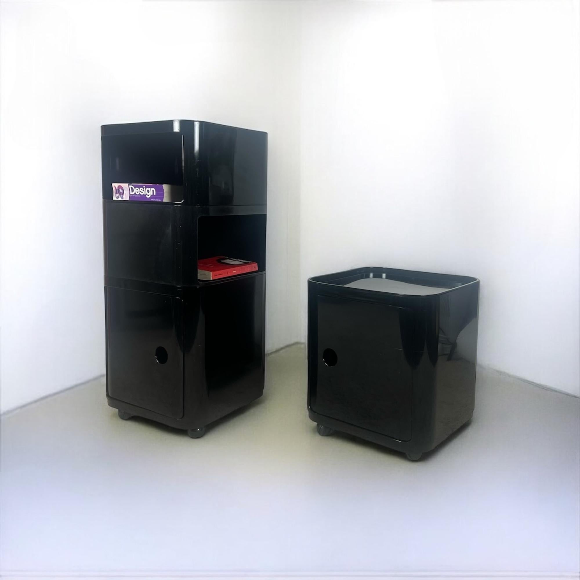 Mid-20th Century Rare Kartell 'Componibili' Units by Anna Castelli - Iconic 60s Space Age design