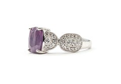 Rare Kashmir Sapphire & Diamond Ring in Platinum- GIA 2235201464