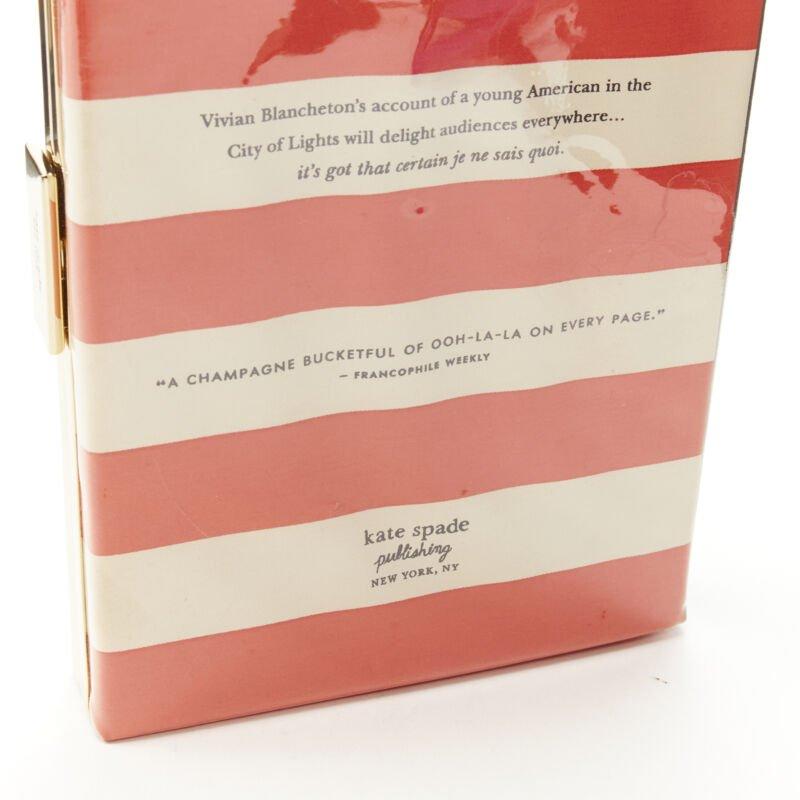 rare KATE SPADE Paris And The Single Girl Vivian Blancheton book clutch bag 5