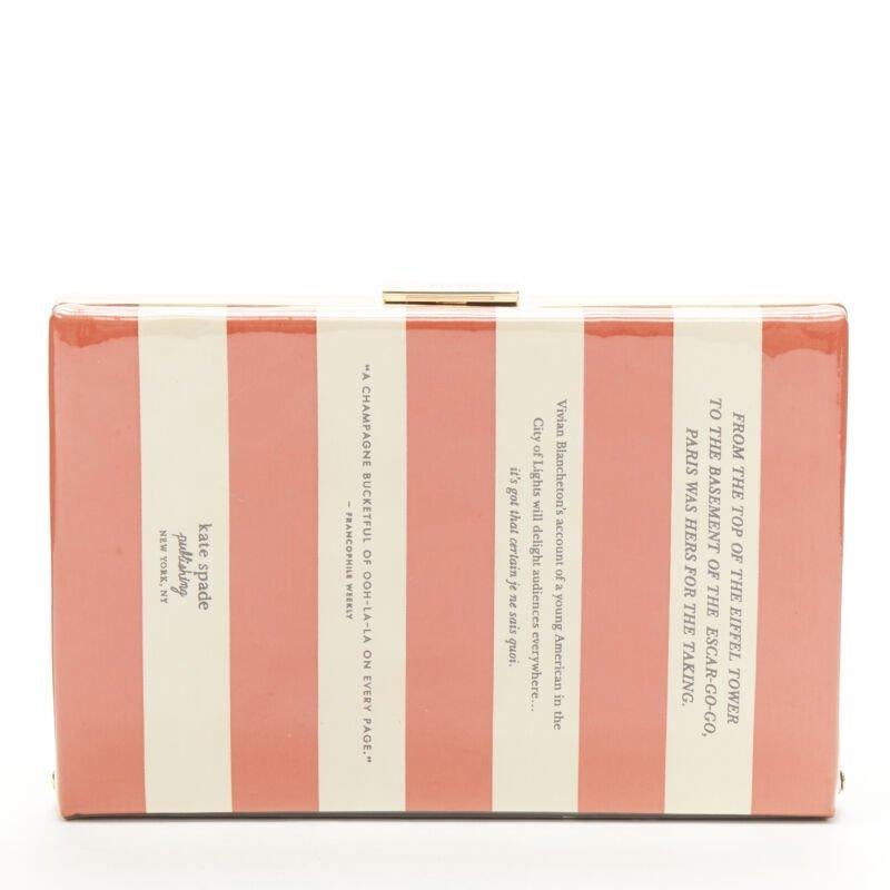 rare KATE SPADE Paris And The Single Girl Vivian Blancheton book clutch bag 1