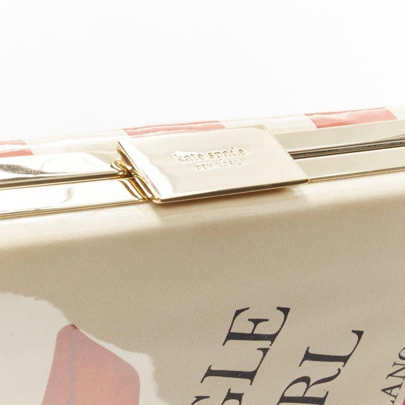 rare KATE SPADE Paris And The Single Girl Vivian Blancheton book clutch bag 3