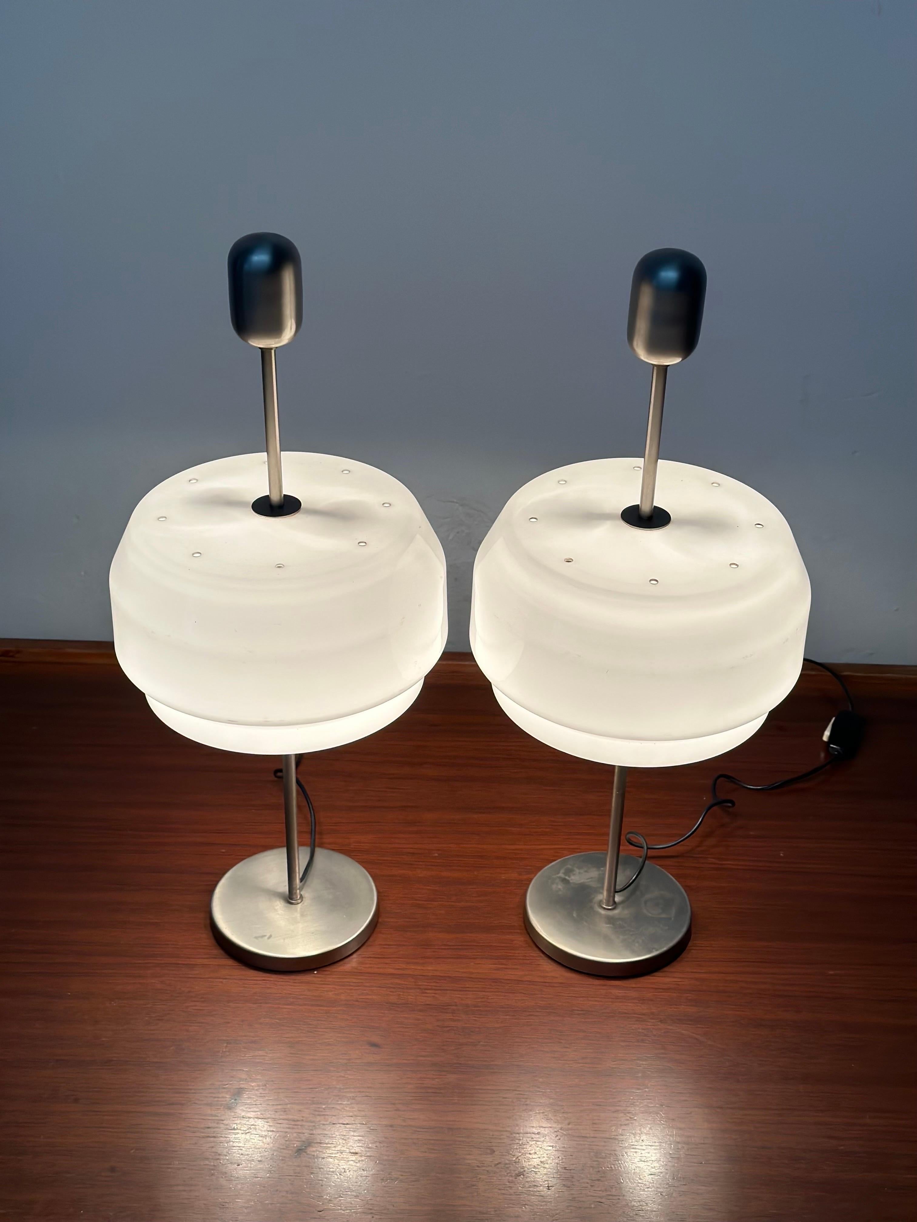 Rare 'KD9' Pair of Table Lamps by Studio GPA Monti for Kartell, 1960s 4