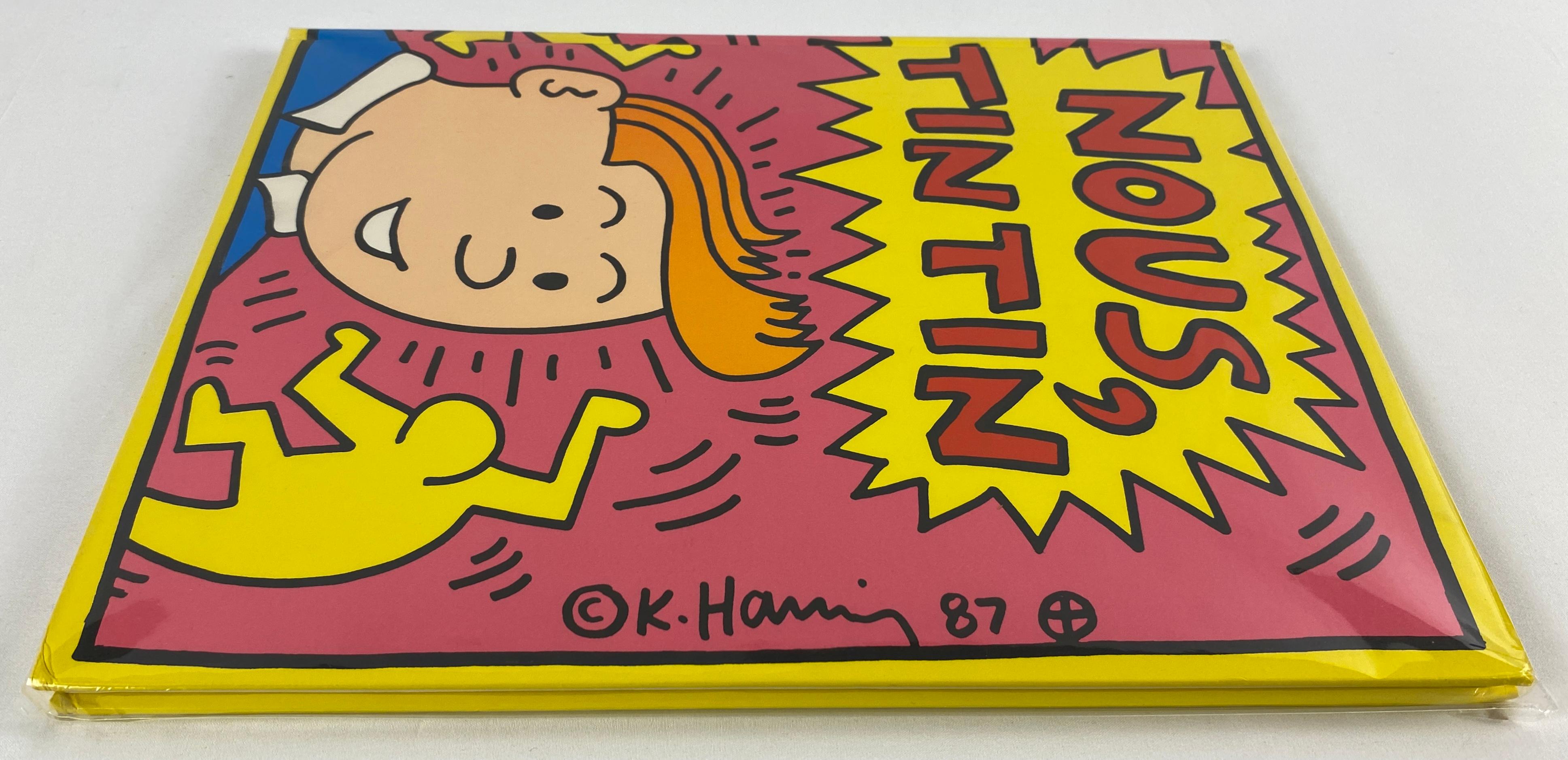 Seltene Keith Haring Cover Art Nous Zinn-Buch, Sonderausgabe (Kunststoff)