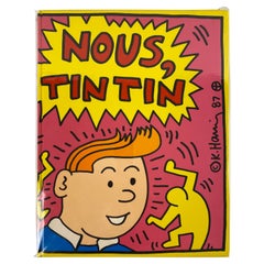 Rare Keith Haring Cover Art Nous Tin Tin Book Special Edition