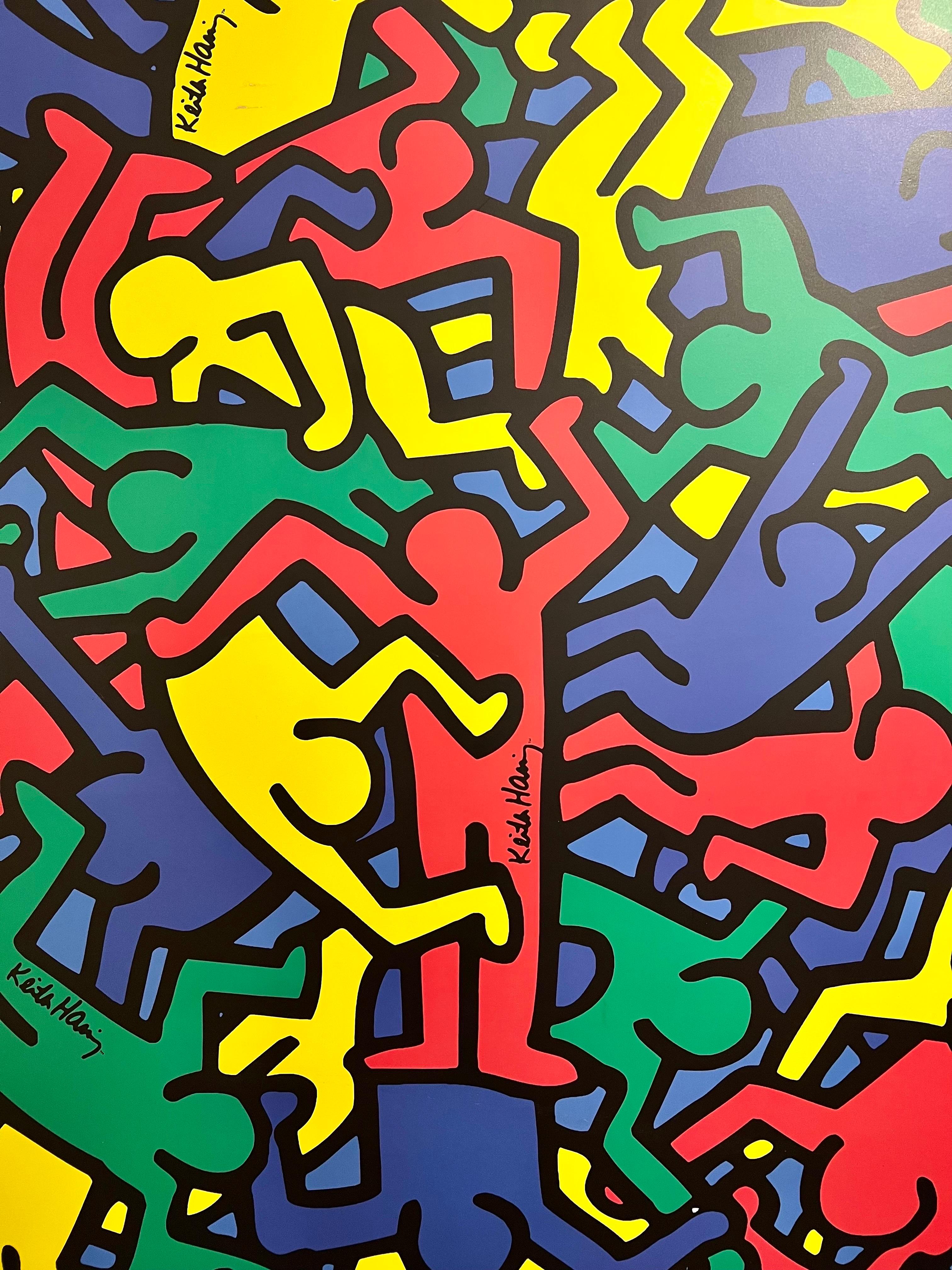 Post-Modern Rare Keith Haring Poster from 1986 from The State of Keith Haring Germany