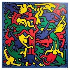 Rare Keith Haring Poster from 1986 from The State of Keith Haring Germany