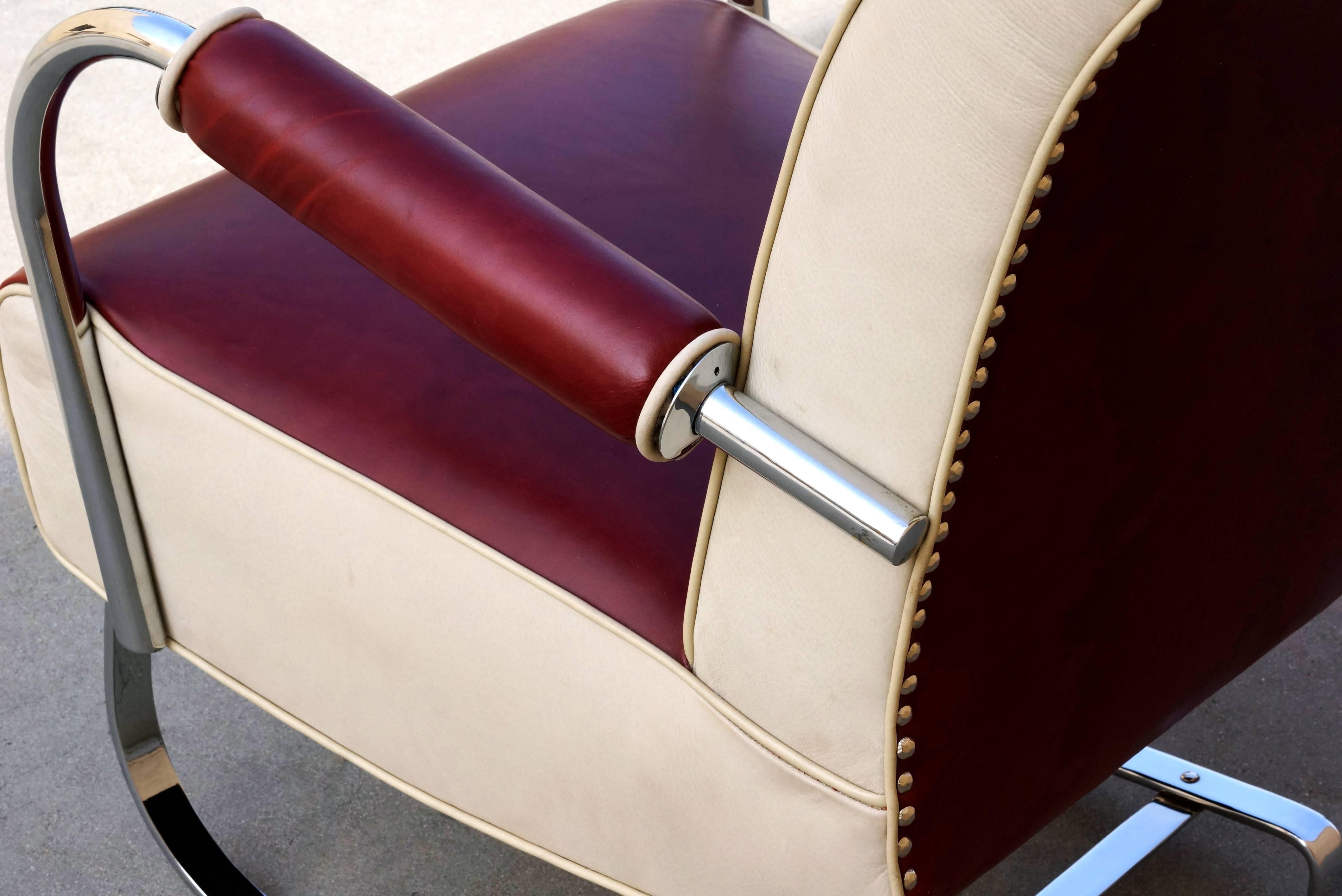 Mid-20th Century Rare Kem Webber Art Deco Armchair, Refinished For Sale