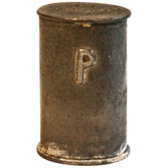 Raro pimentero de peltre "atribuido" K.E.M. Weber para Porter Blanchard