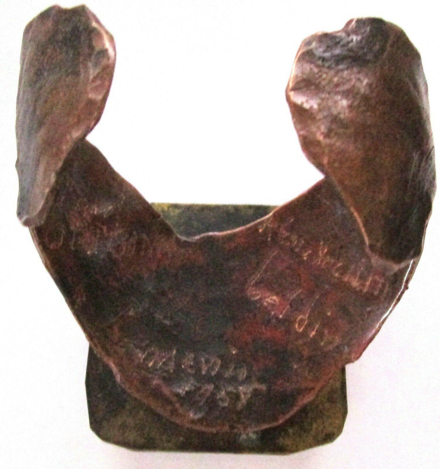 Rare Ken Beldin Modern Primitive Antelope Cuff Bracelet and Brooch Pin Mexico For Sale 1