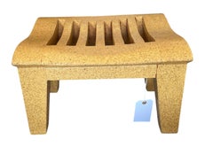 Rare tabouret en liège pressé de Kevin Walz