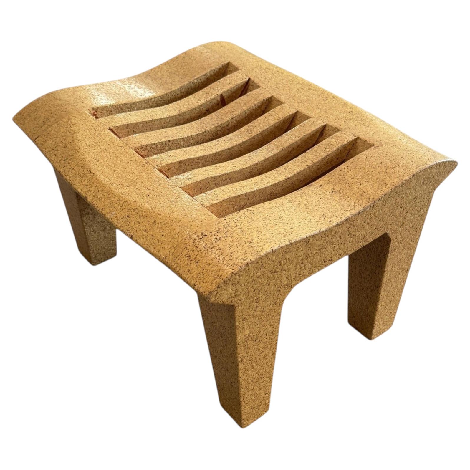 Rare Kevin Walz Pressed Cork Stool