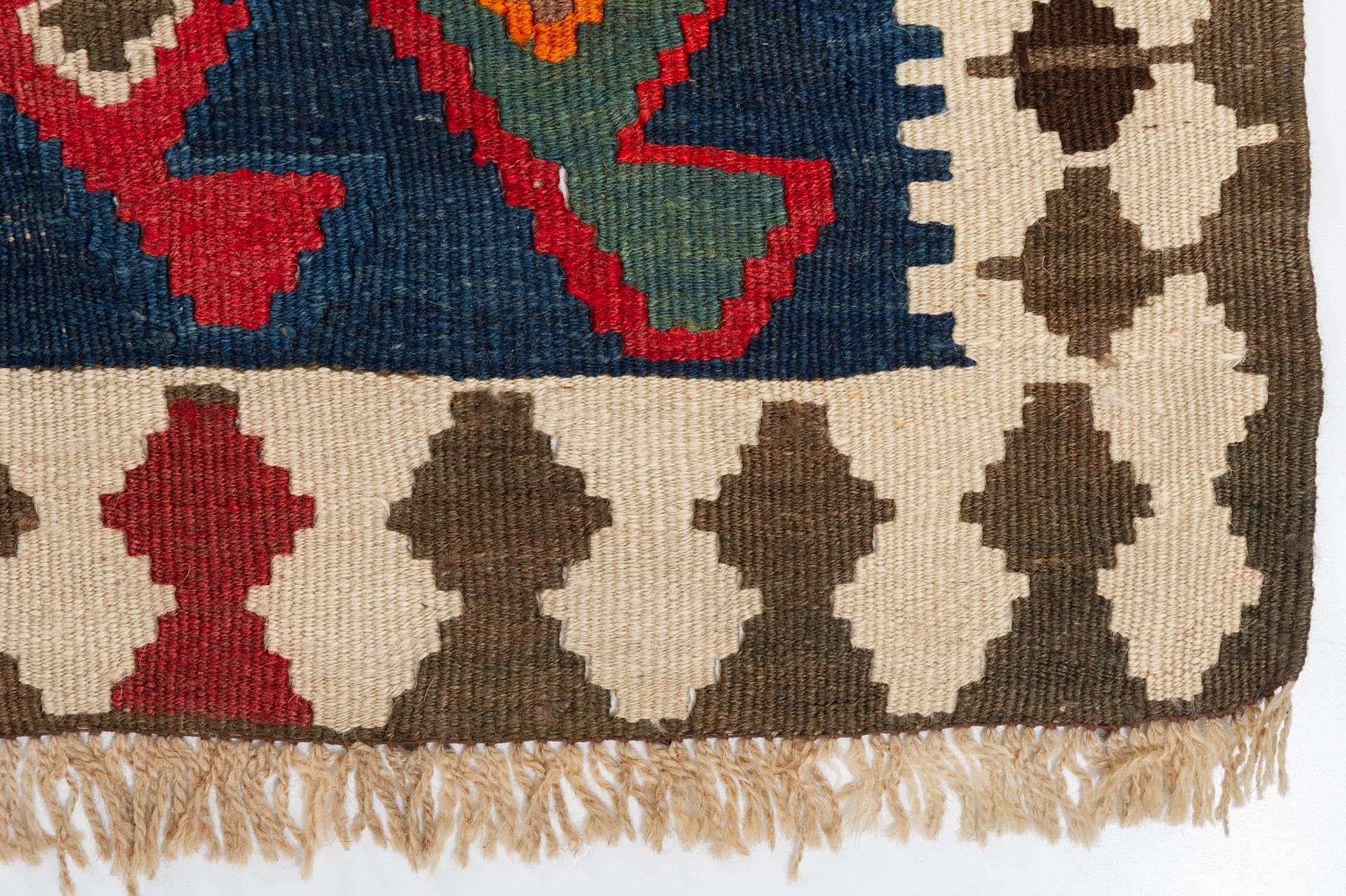 Wool Rare Kilim Shahsavan For Sale