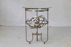 Rare Kinetic Side Table with Revolving Orbital Motion, England, 1930s