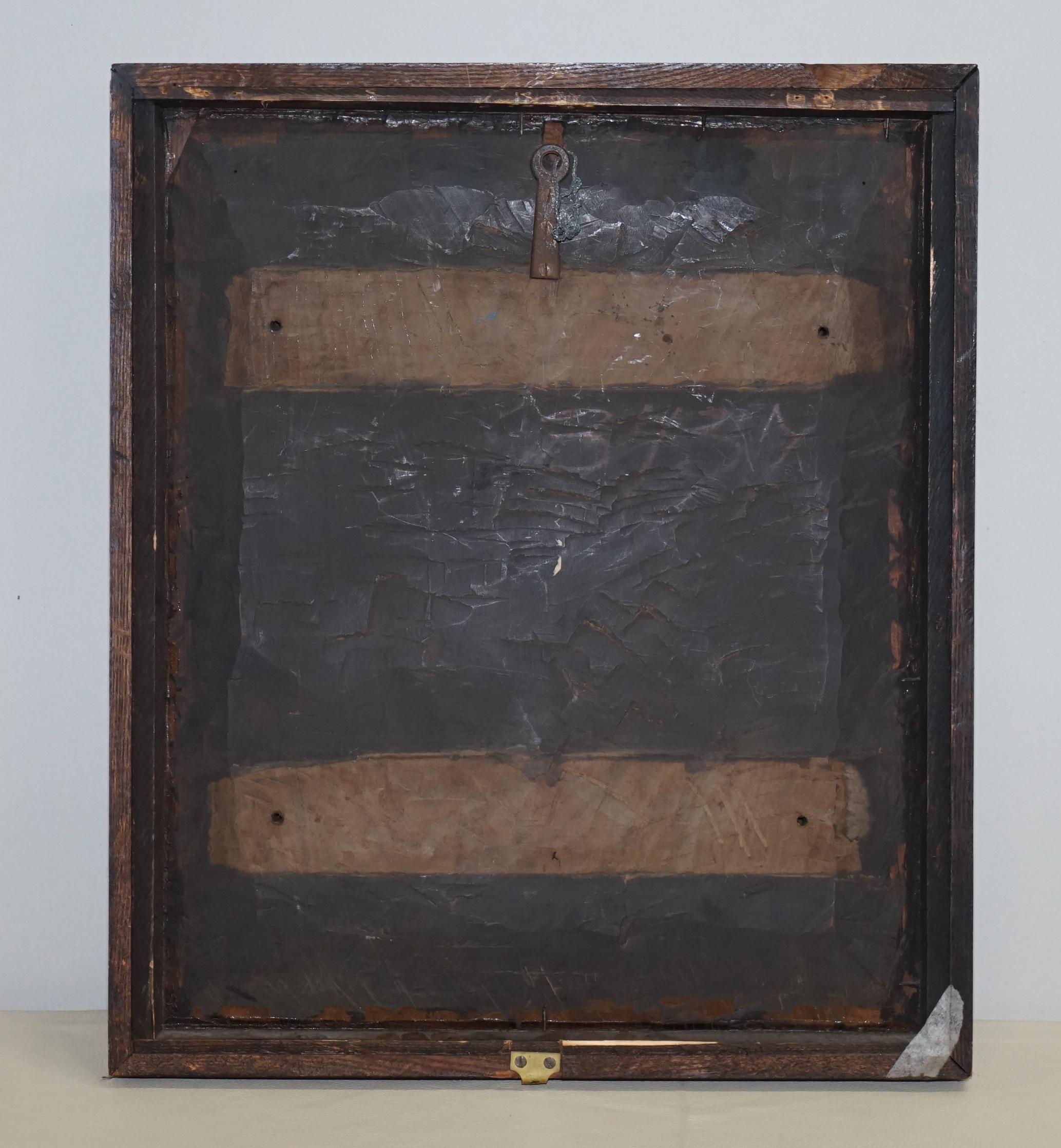 RARE ANTiQUE 1405-1603 ENGLISH ROYAL COAT OF ARMS ARMORIAL CREST CARVED WALNUT For Sale 7