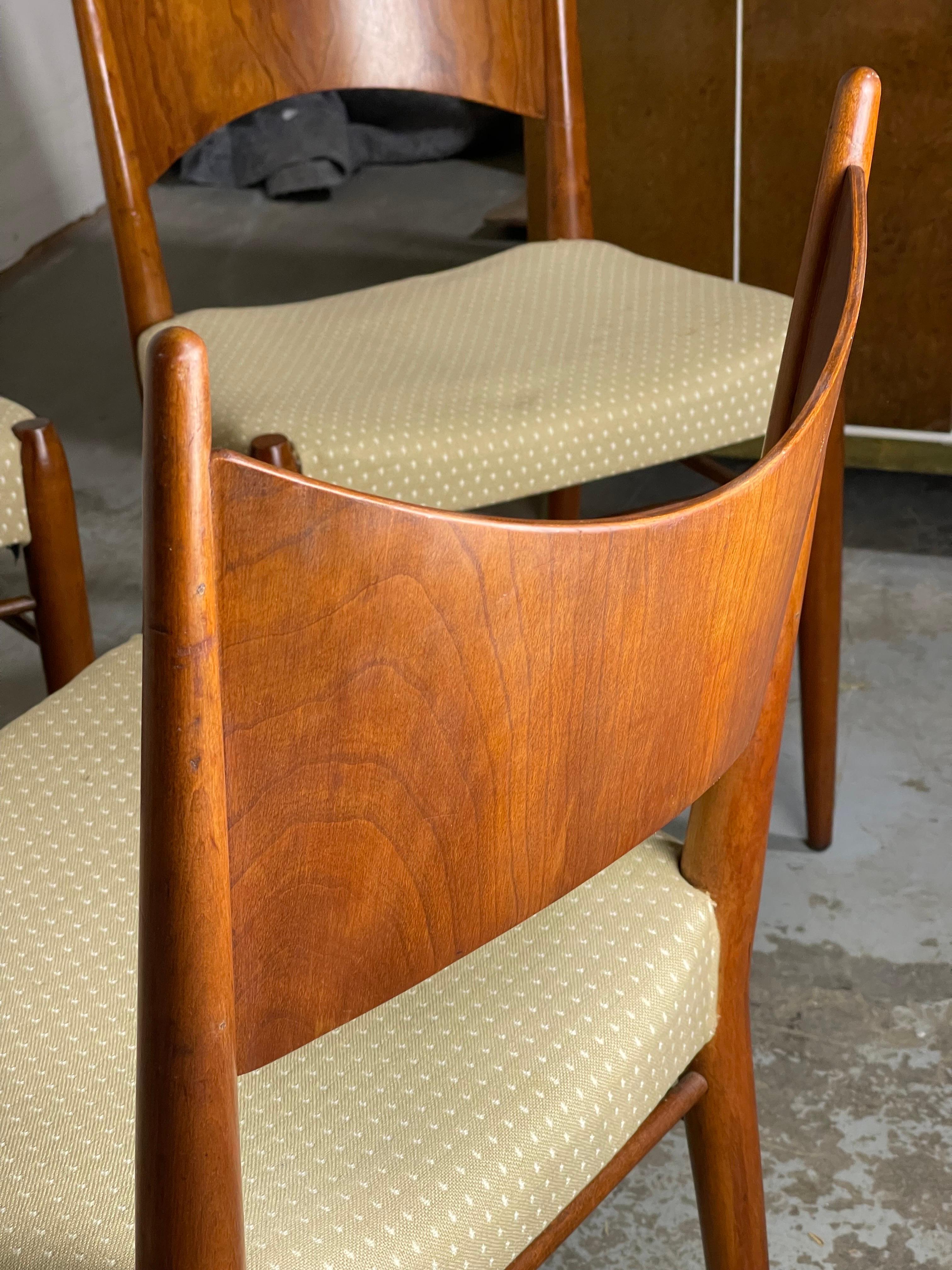 American Rare Kipp Stewart Dining Chairs for Winchendon For Sale