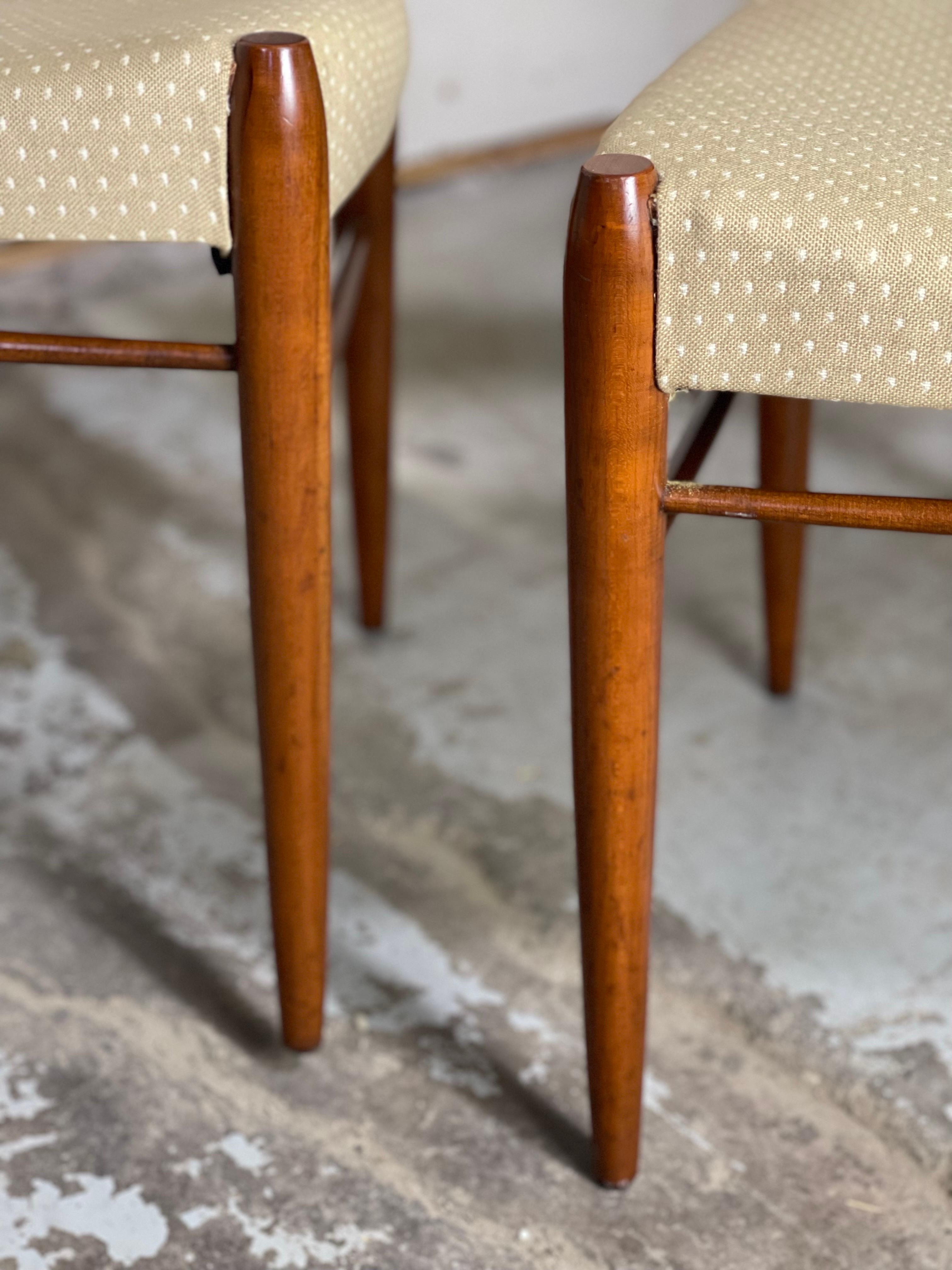 Fabric Rare Kipp Stewart Dining Chairs for Winchendon For Sale