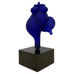 Rare sculpture de Kjell Engman pour Kosta Boda , 1980's