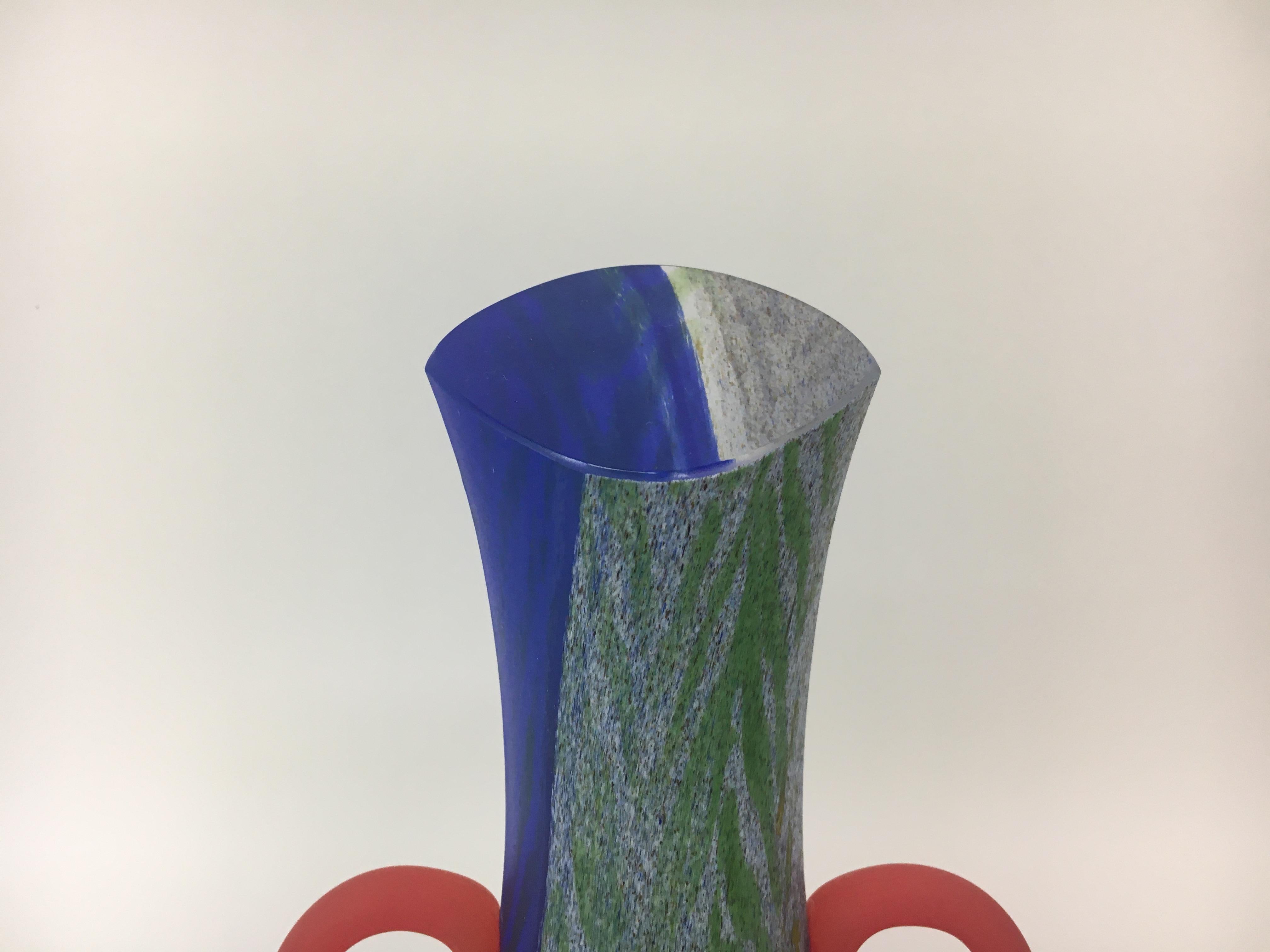 Raro set di bicchieri in vetro Kjell Engman per Kosta Boda vaso da tè e zuccheriera In condizioni buone in vendita a Delft, NL