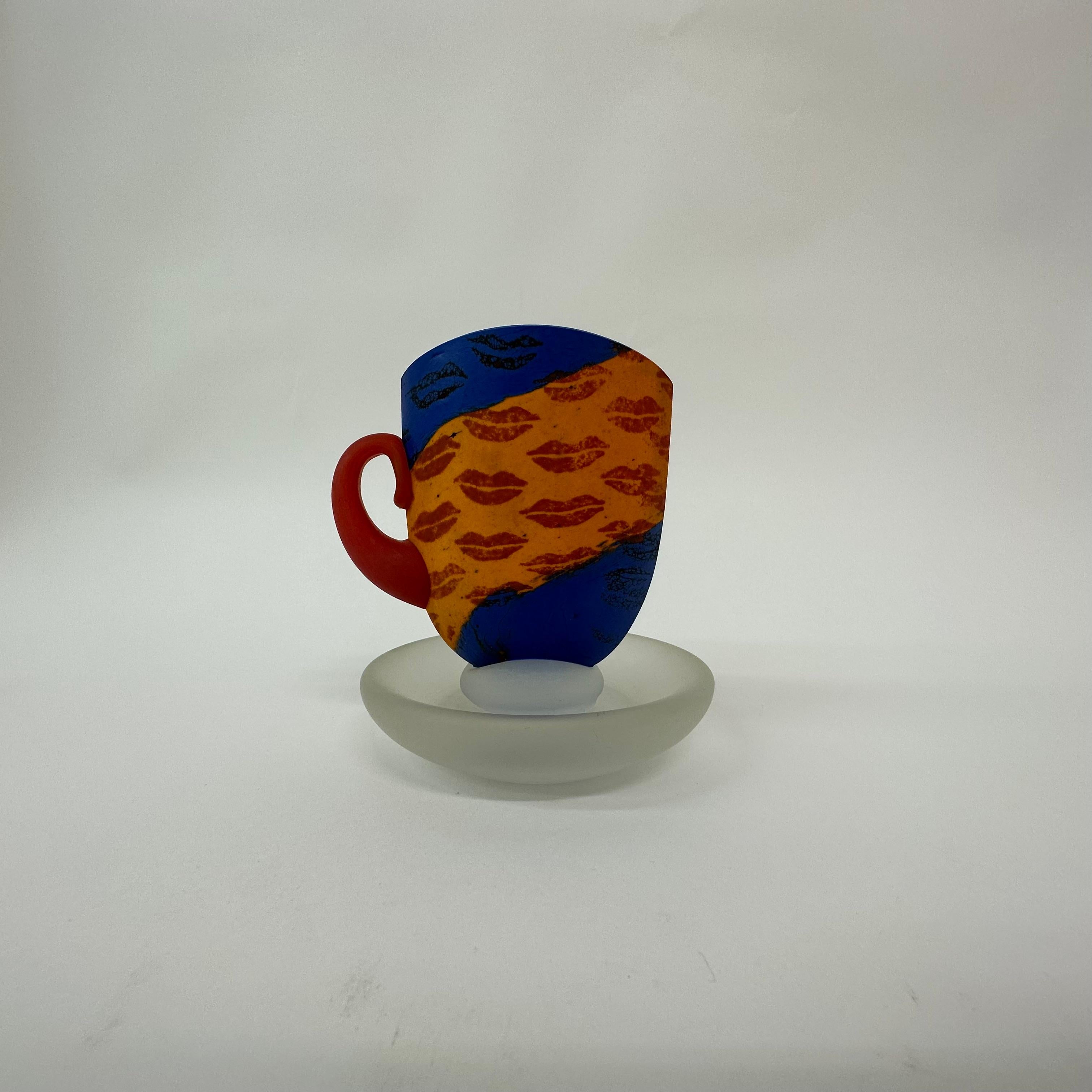 Rare Kjell Engman for Kosta Boda Sweden teacup , 1980’s For Sale 2