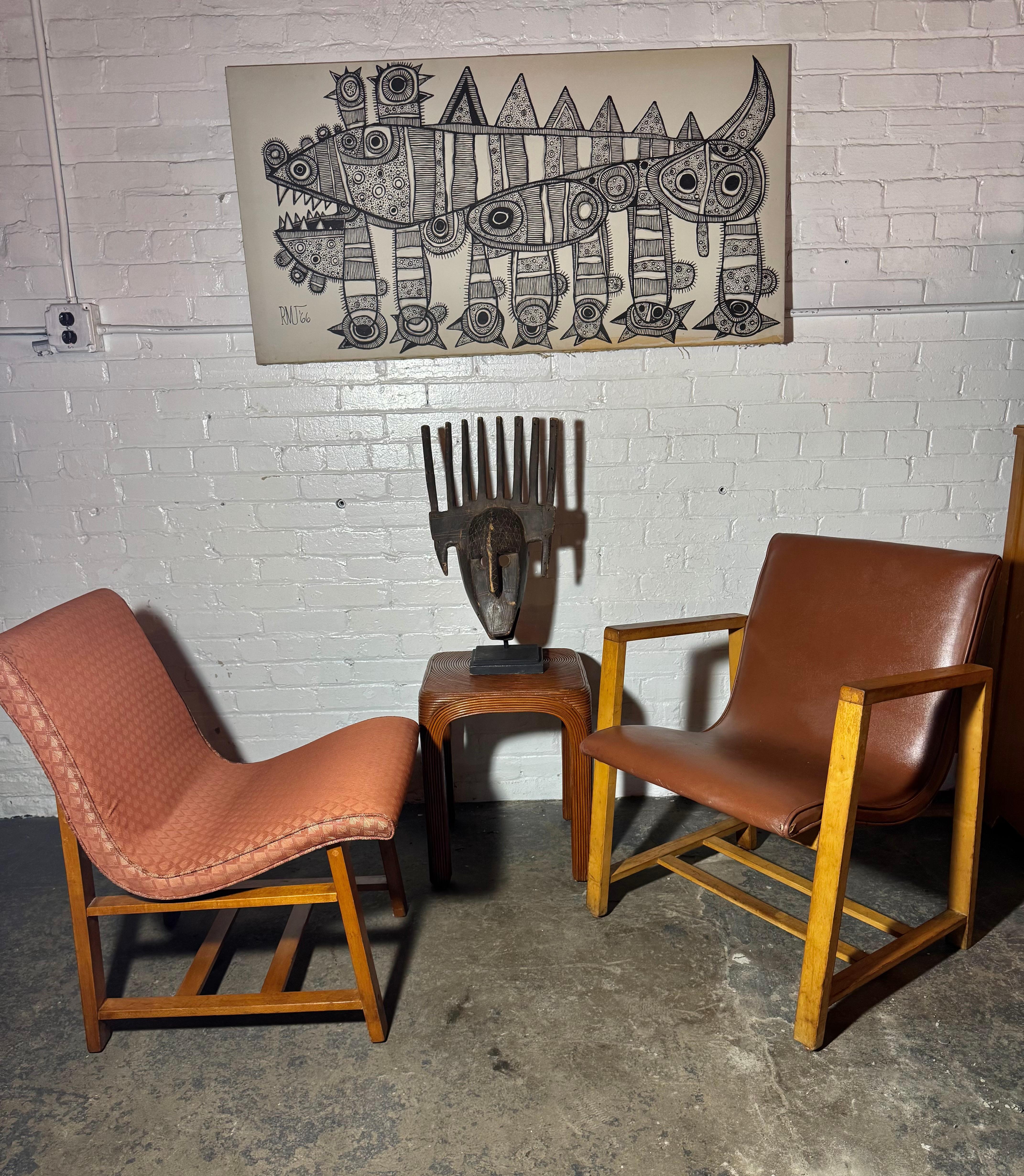  
Fauteuil iconique Kleinhans , conçu par Charles eames et Eero Saarinen . Chaise ancienne, conçue par deux maîtres modernes, je crois qu'il s'agit de leur seule collaboration... conçue pour la salle Mary Seaton du Kleinhans music hall situé à