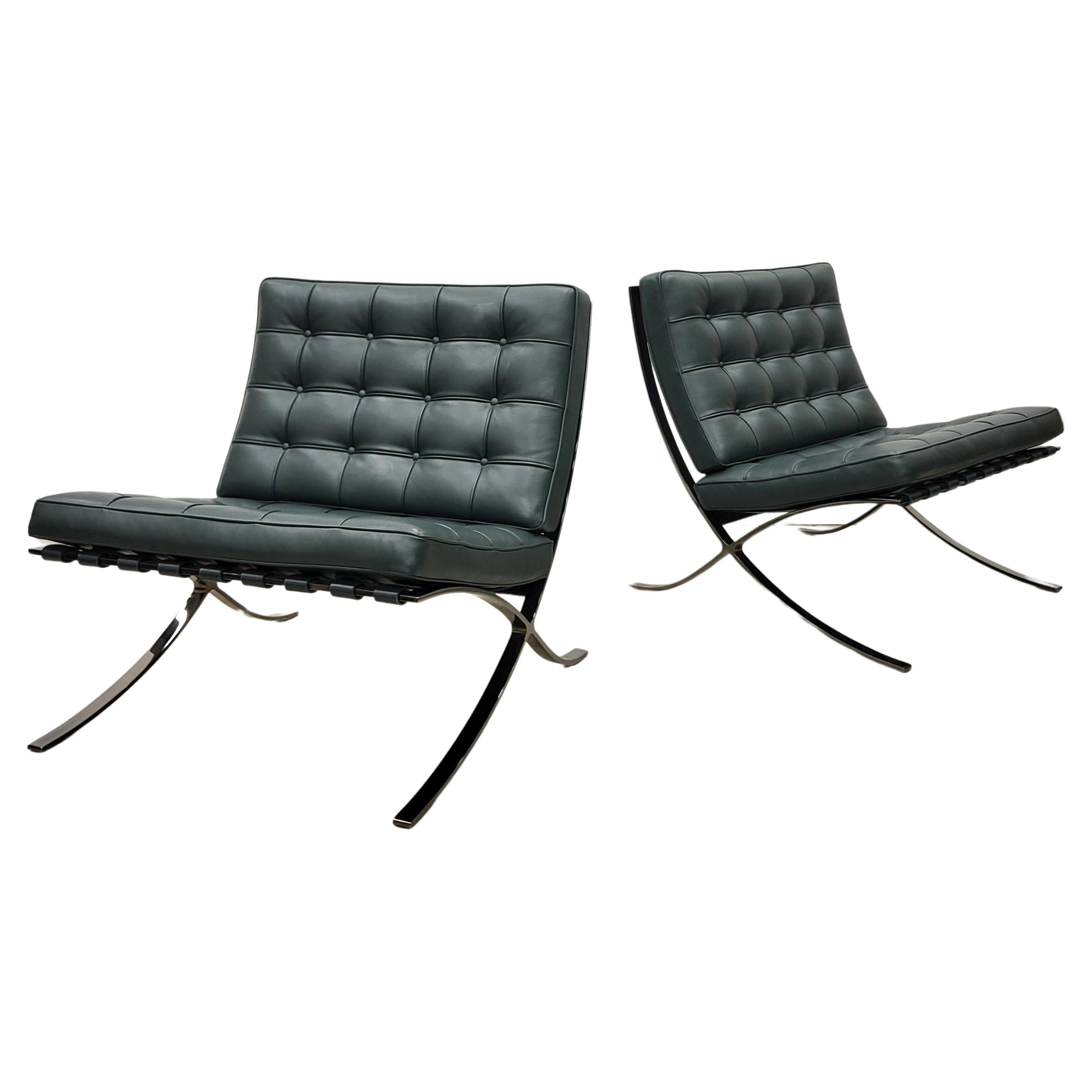 Rare Knoll Barcelona Chair 100th Bauhaus Limited Edition No 123 & 134 