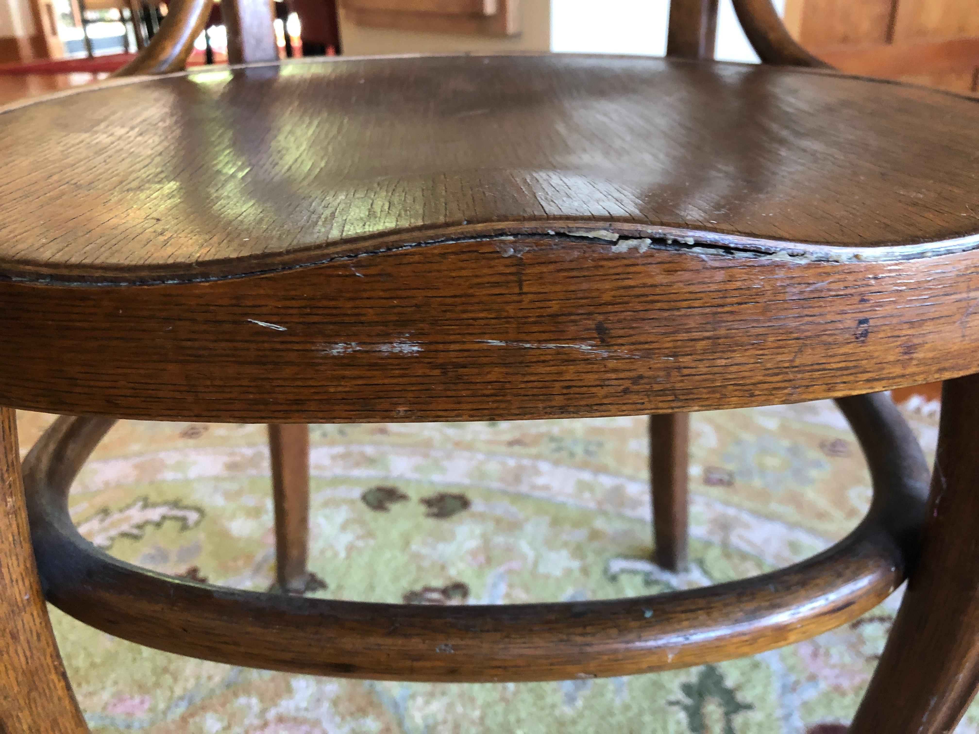 Rare Kohn Thonet Secessionist Chair Paper Label Vienna 1880s Bentwood Austrian In Good Condition In Sarasota, FL