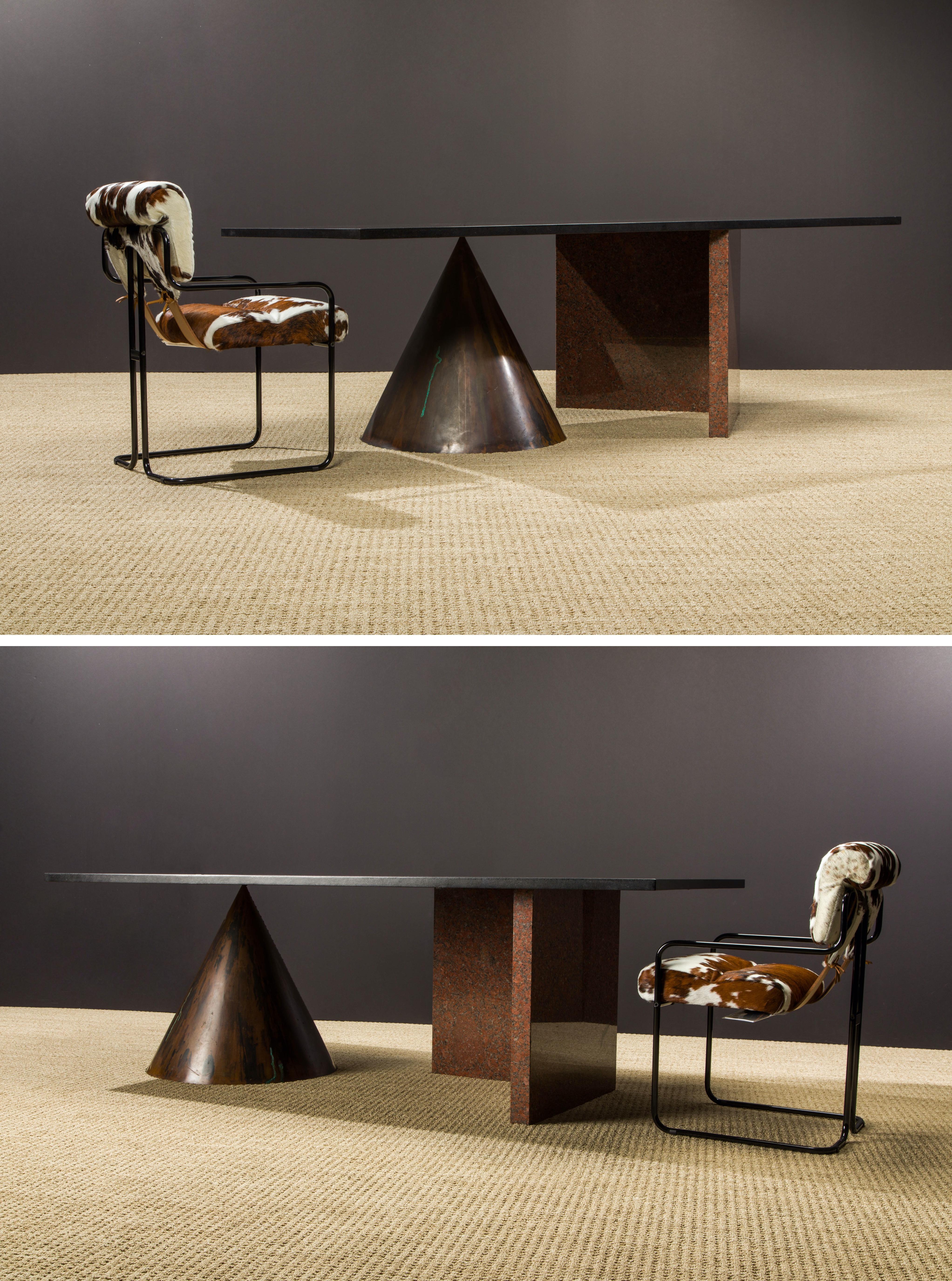 Rare 'Kono' Dining Table / Desk by Lella & Massimo Vignelli for Casigliani, 1984 In Good Condition For Sale In Los Angeles, CA