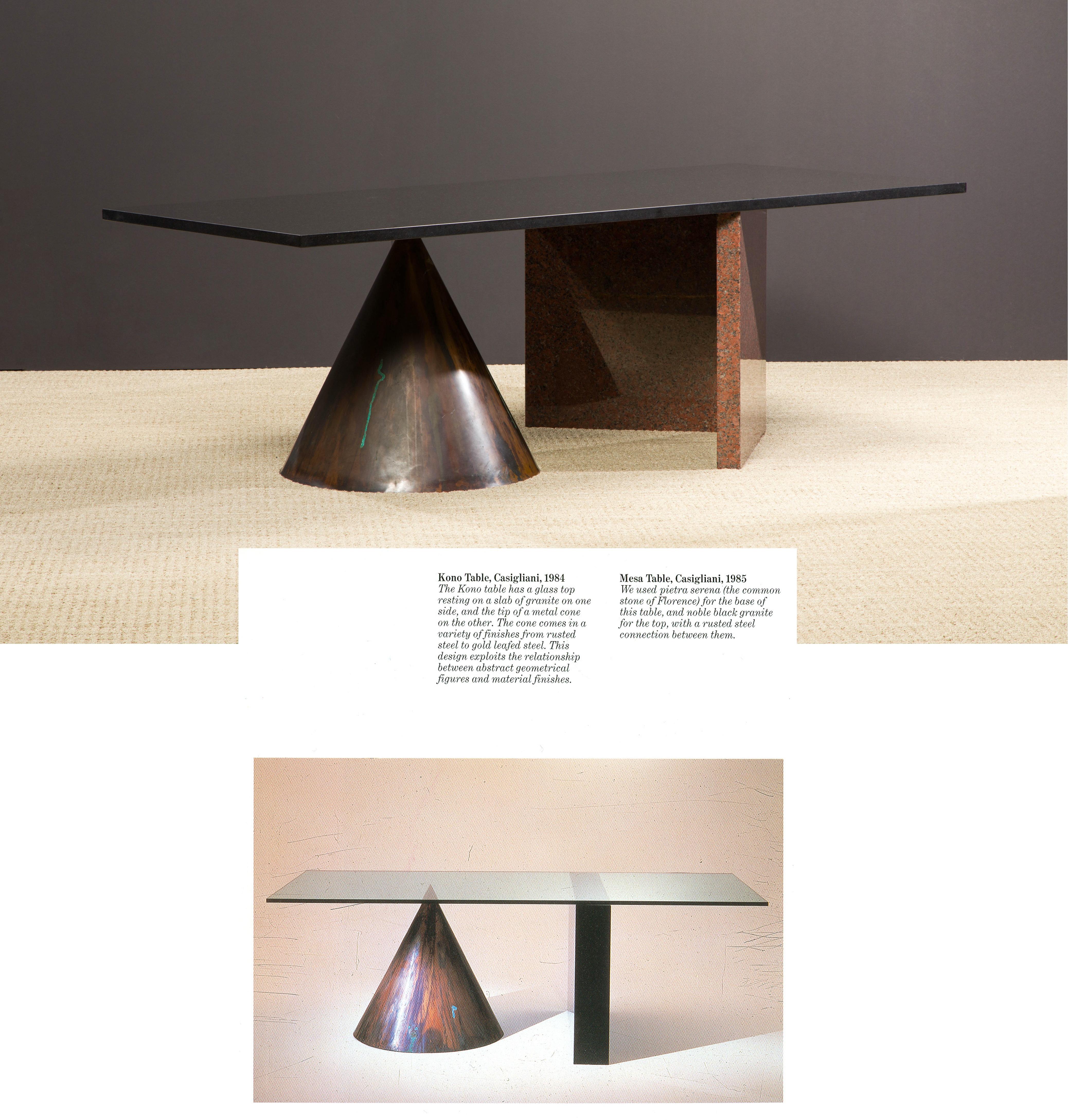 Late 20th Century Rare 'Kono' Dining Table / Desk by Lella & Massimo Vignelli for Casigliani, 1984 For Sale