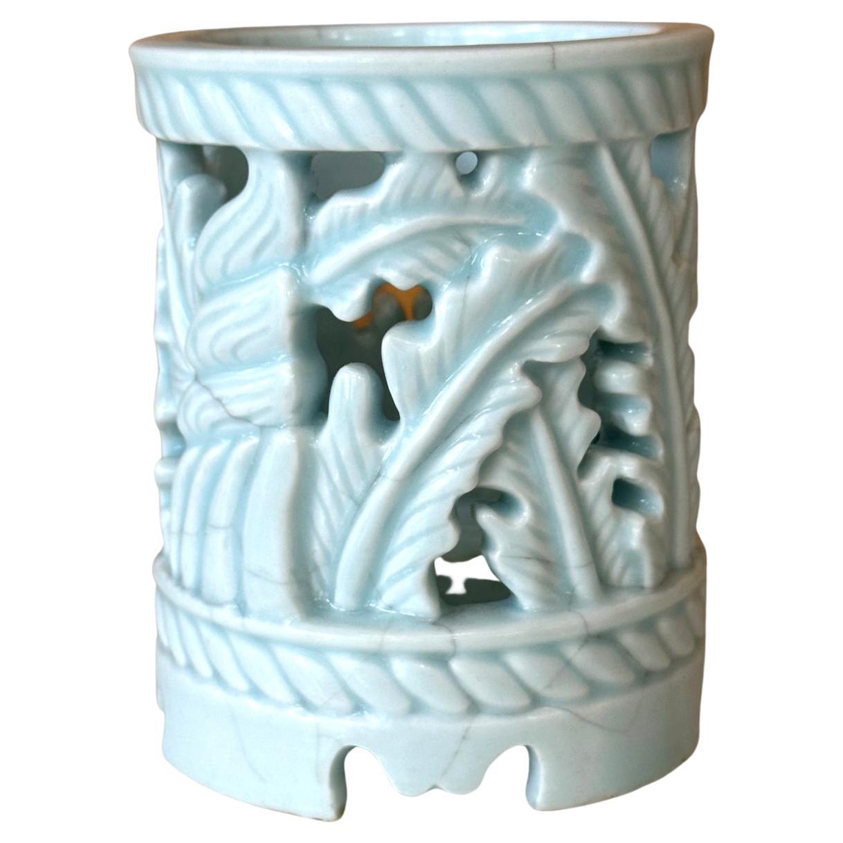 Seltene koreanische Keramik Pinselhalter Joseon Dynasty