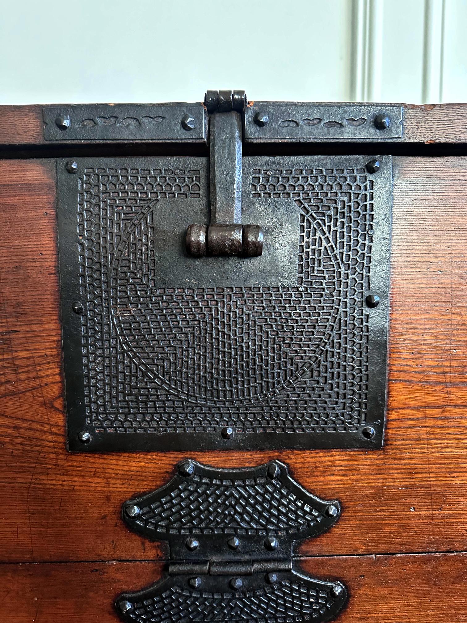 Rare Korean Pakch'on Bandaji Chest Joseon Dynasty For Sale 5