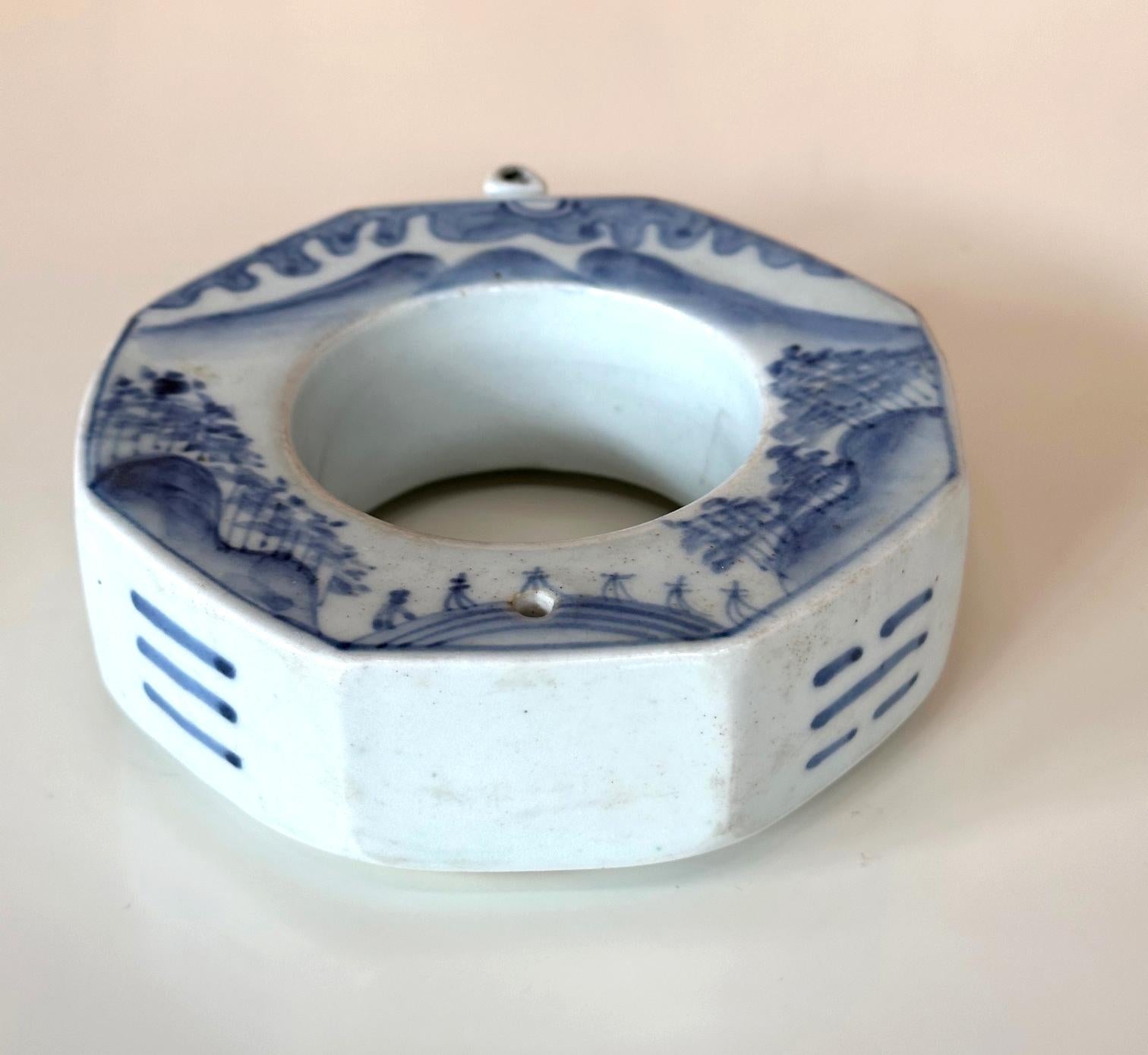 Ceramic Rare Korean Water Dropper in Doughnut Form Joseon Dynasty For Sale