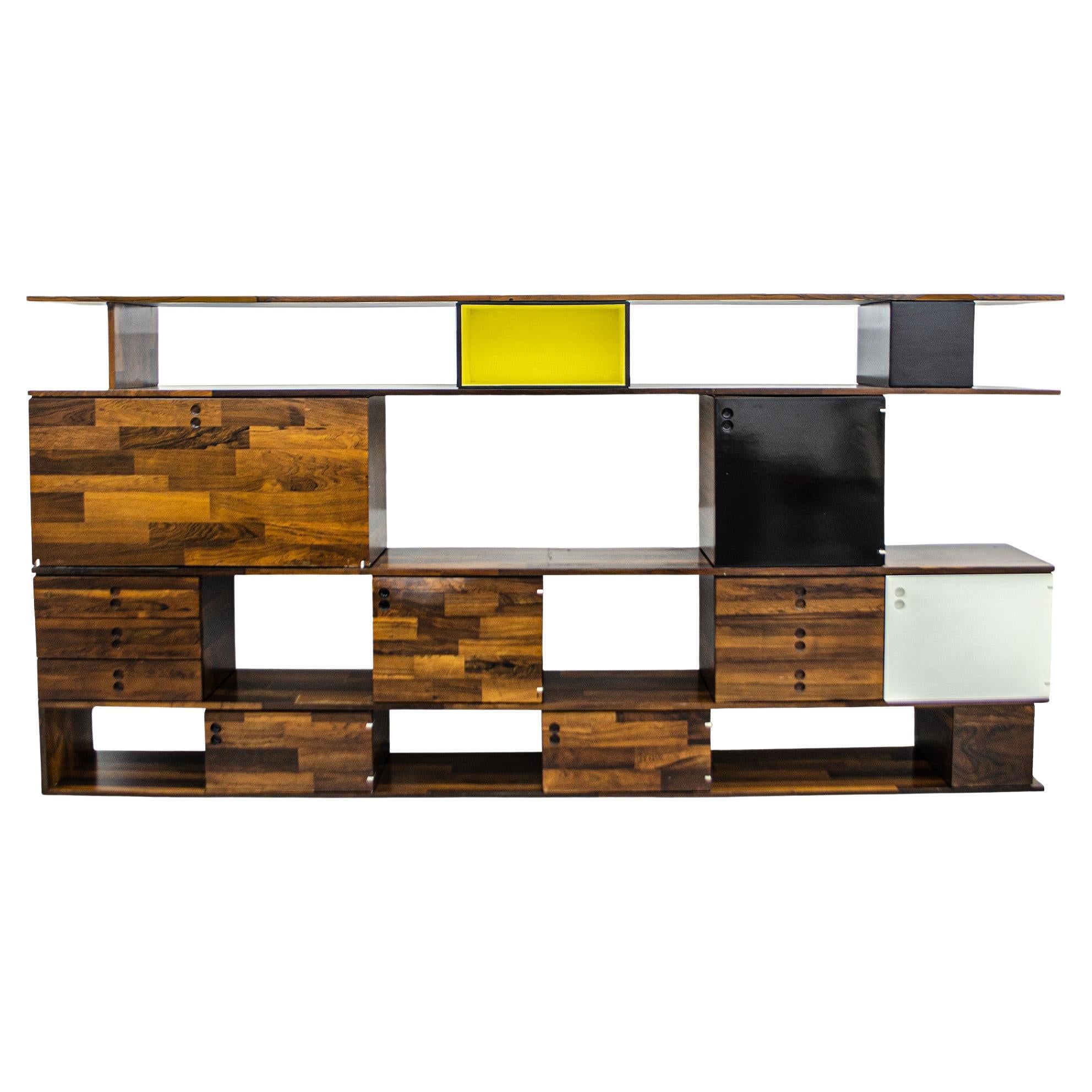 Definitely a statement piece, this fantastic “Kovacs” modular shelving was designed in the ’60s by the Brazilian master Jorge Zalszupin. 
Super versatile, the design itself allows the creation of different types of compositions, shapes, and looks.