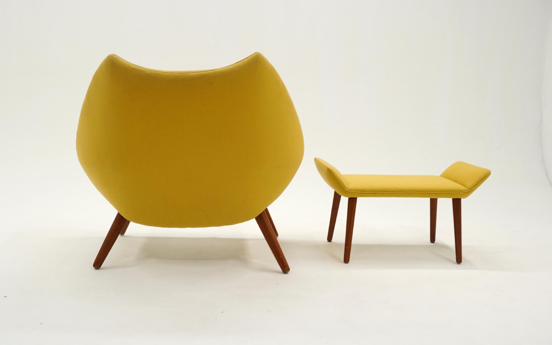 Seltener Kurt Ostervig Sessel und Ottomane Model No. 12, Dänemark, 1961. im Angebot 3