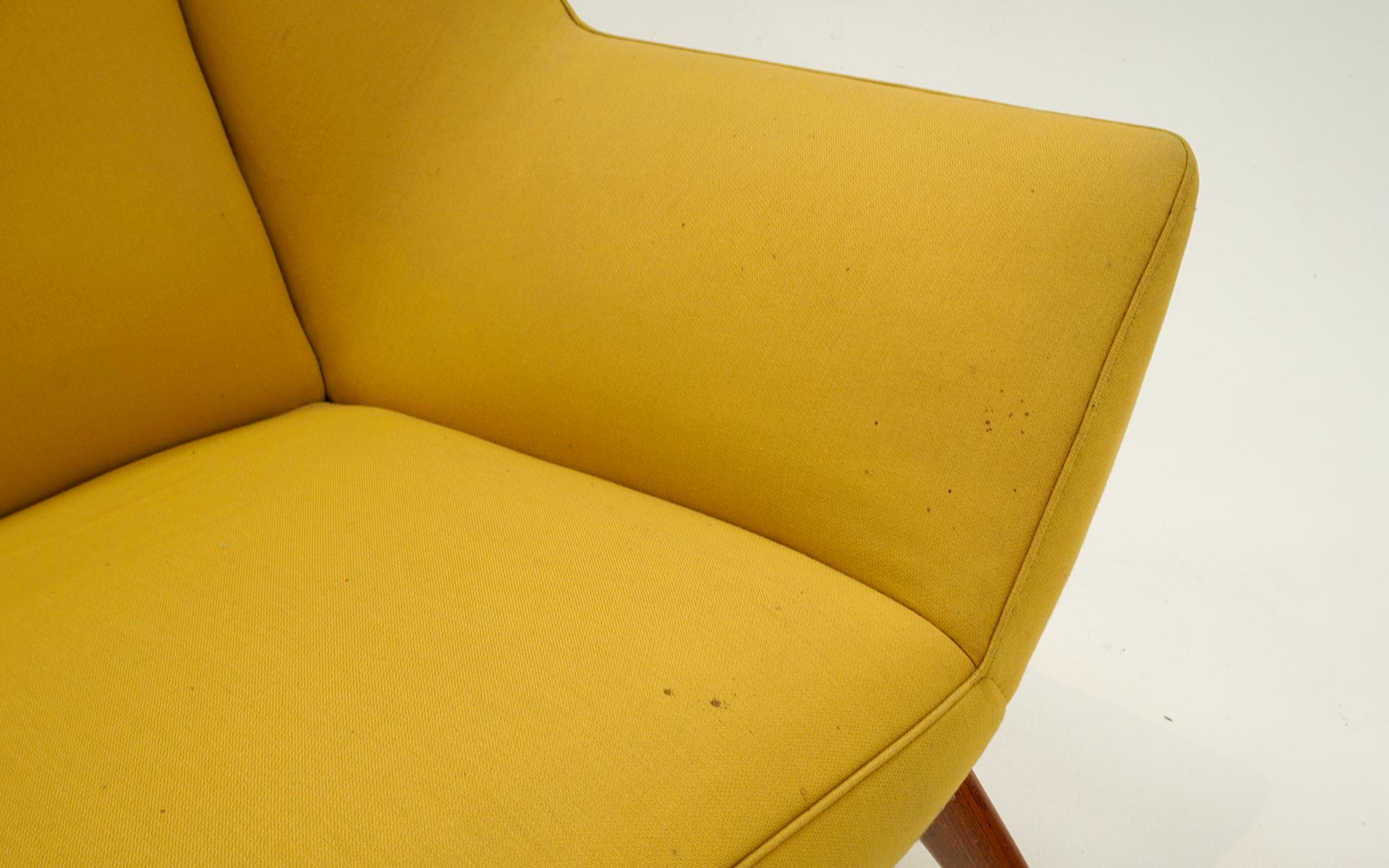 Seltener Kurt Ostervig Sessel und Ottomane Model No. 12, Dänemark, 1961. (Mitte des 20. Jahrhunderts) im Angebot