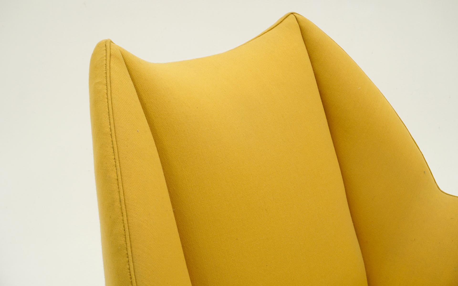 Seltener Kurt Ostervig Sessel und Ottomane Model No. 12, Dänemark, 1961. (Polster) im Angebot