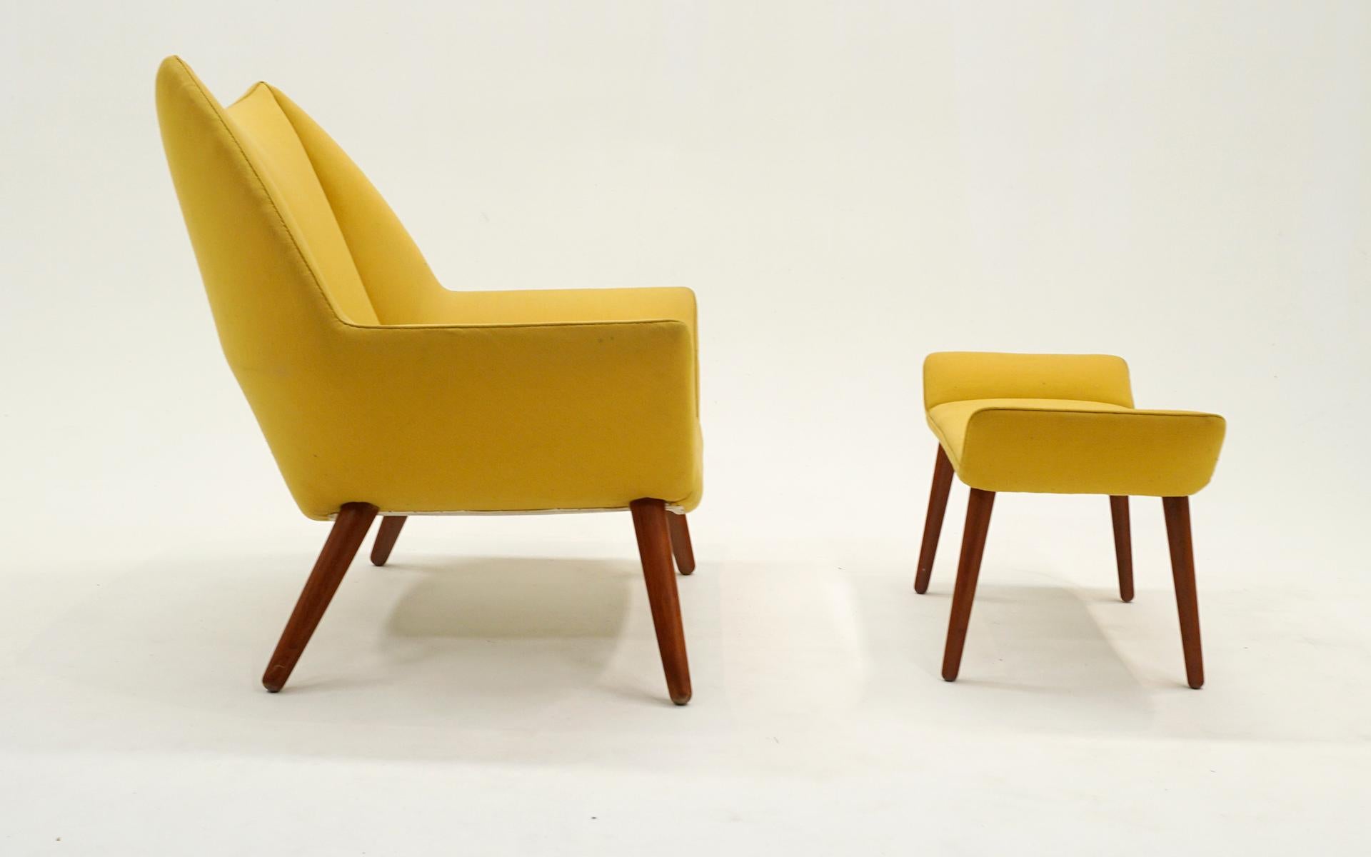 Seltener Kurt Ostervig Sessel und Ottomane Model No. 12, Dänemark, 1961. im Angebot 2