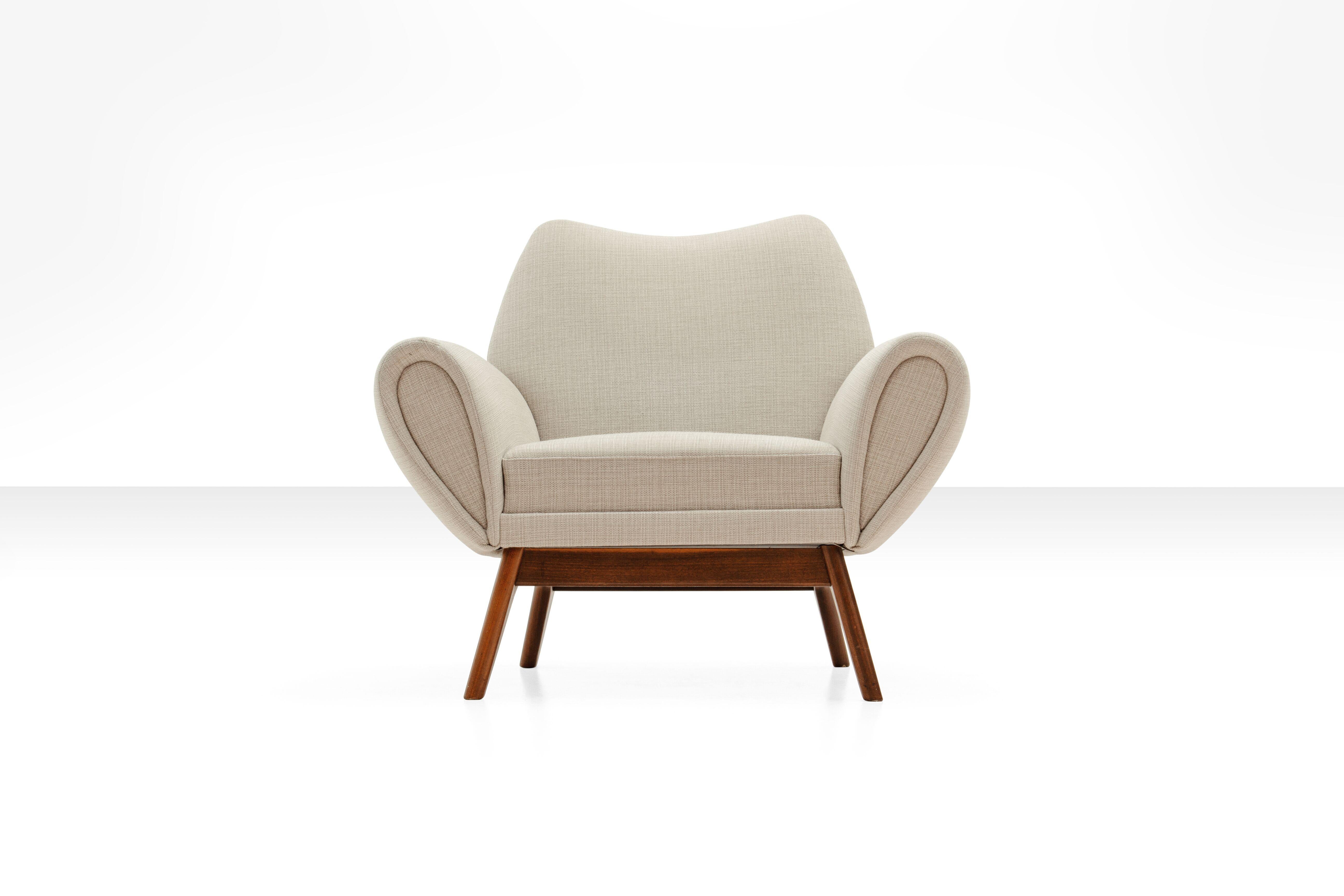 Mid-Century Modern Rare Kurt Østervig Lounge Chair, Denmark, 1960s