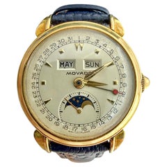 Rare Ladies Mid-20th Century Movado Celestograf Triple Calendar Moonphase Watch
