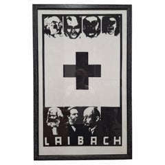 Rare Laibach Vintage Concert / Art Poster – Neue Slowenische Kunst (NSK) – Indus