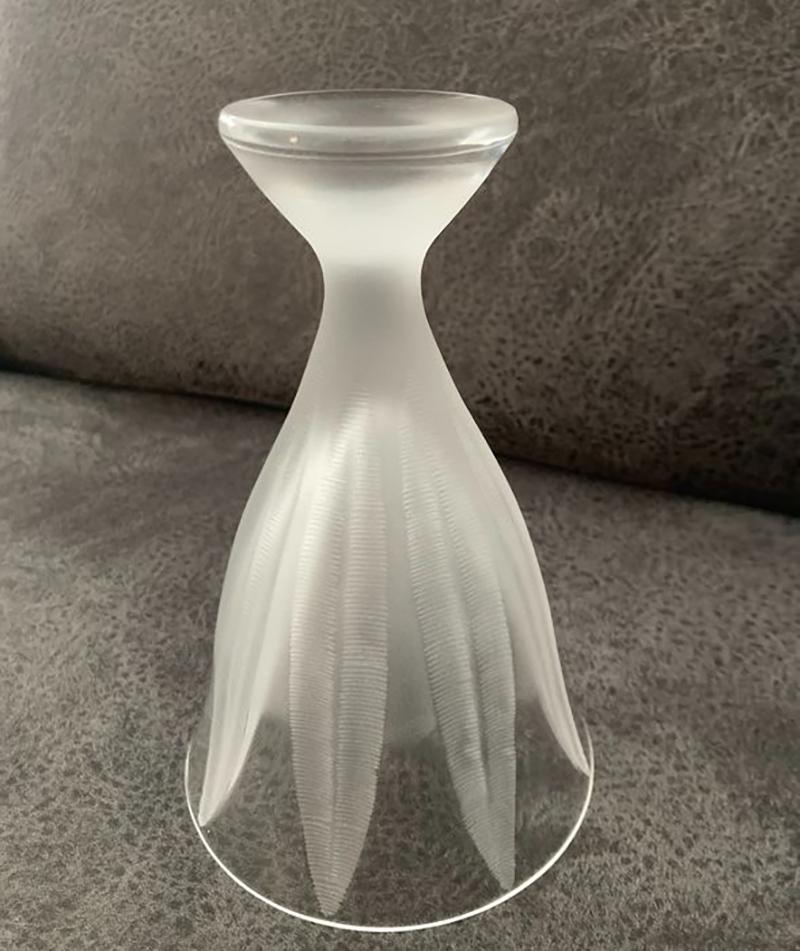 Rare Lalique Vase with Foot 'France', 
