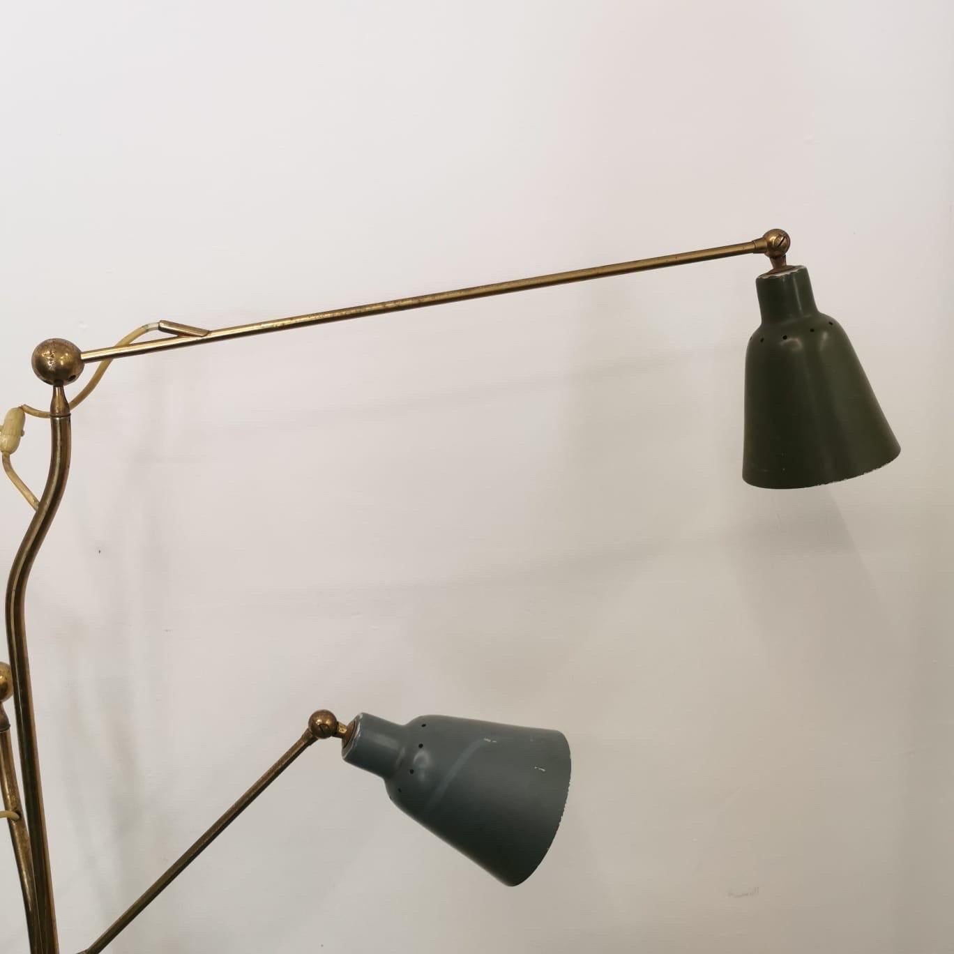 Seltene Lampe von Angelo Lelii, Arredoluce, um 1950 im Zustand „Gut“ in Milano, Lombardia