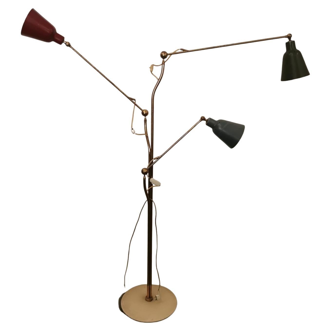 Rare Lamp by Angelo Lelii, Arredoluce, circa 1950 For Sale