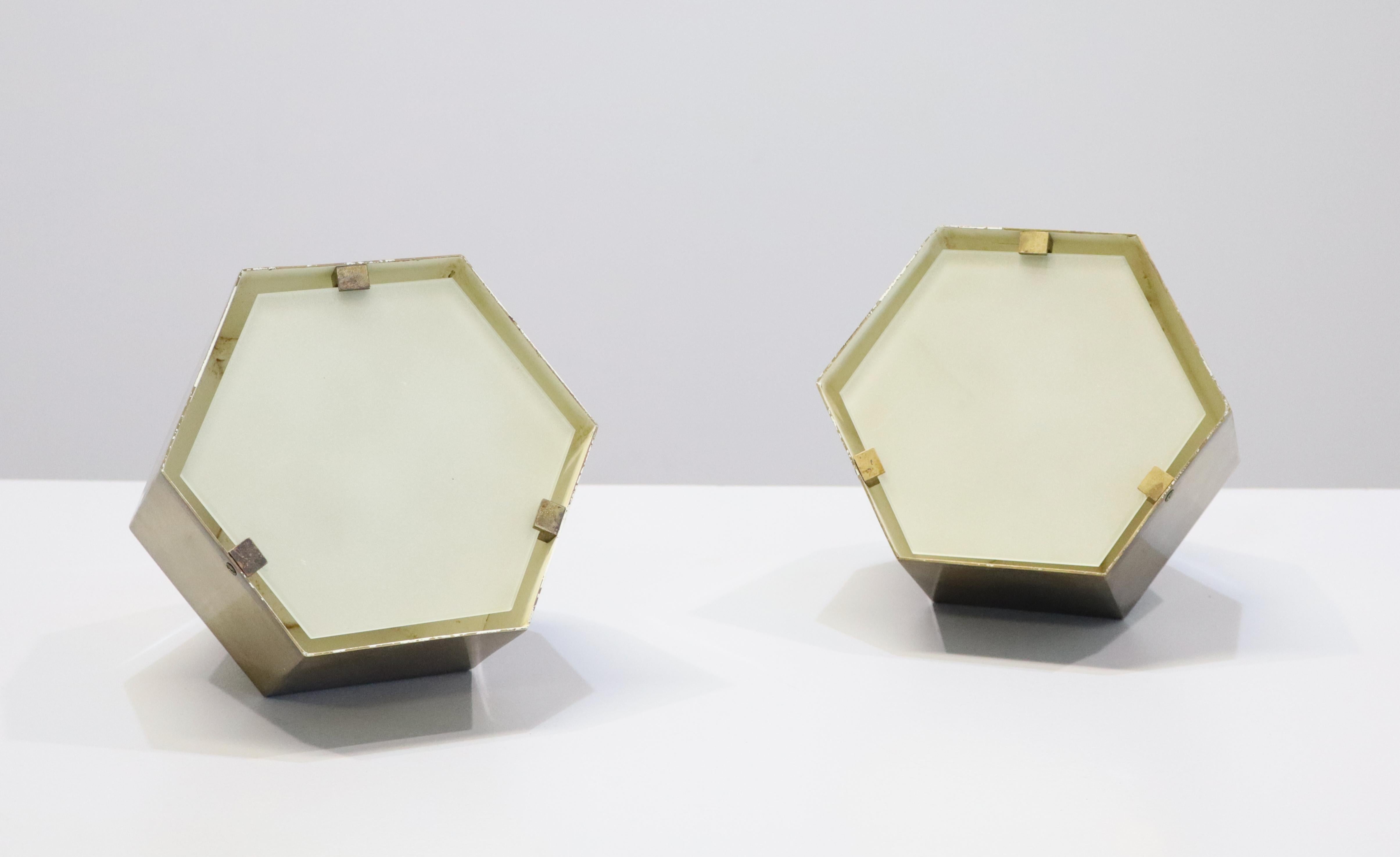 Brass Rare Lampade Da tavolo Modello No. 2022 Designer Max Ingrand per Fontana Arte