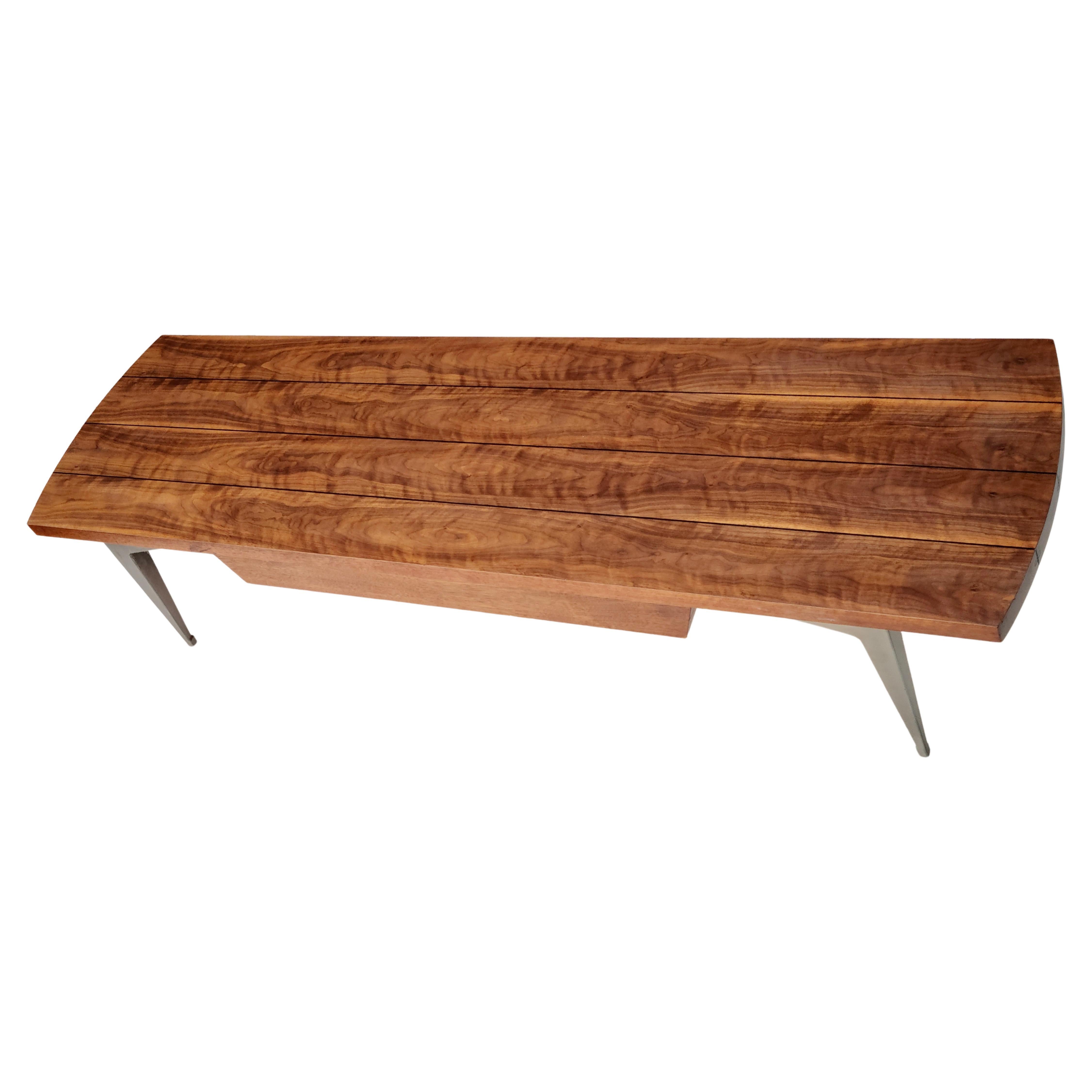 Seltene Lane's Prophecy Couchtisch Walnuss Aluminium Beine 10