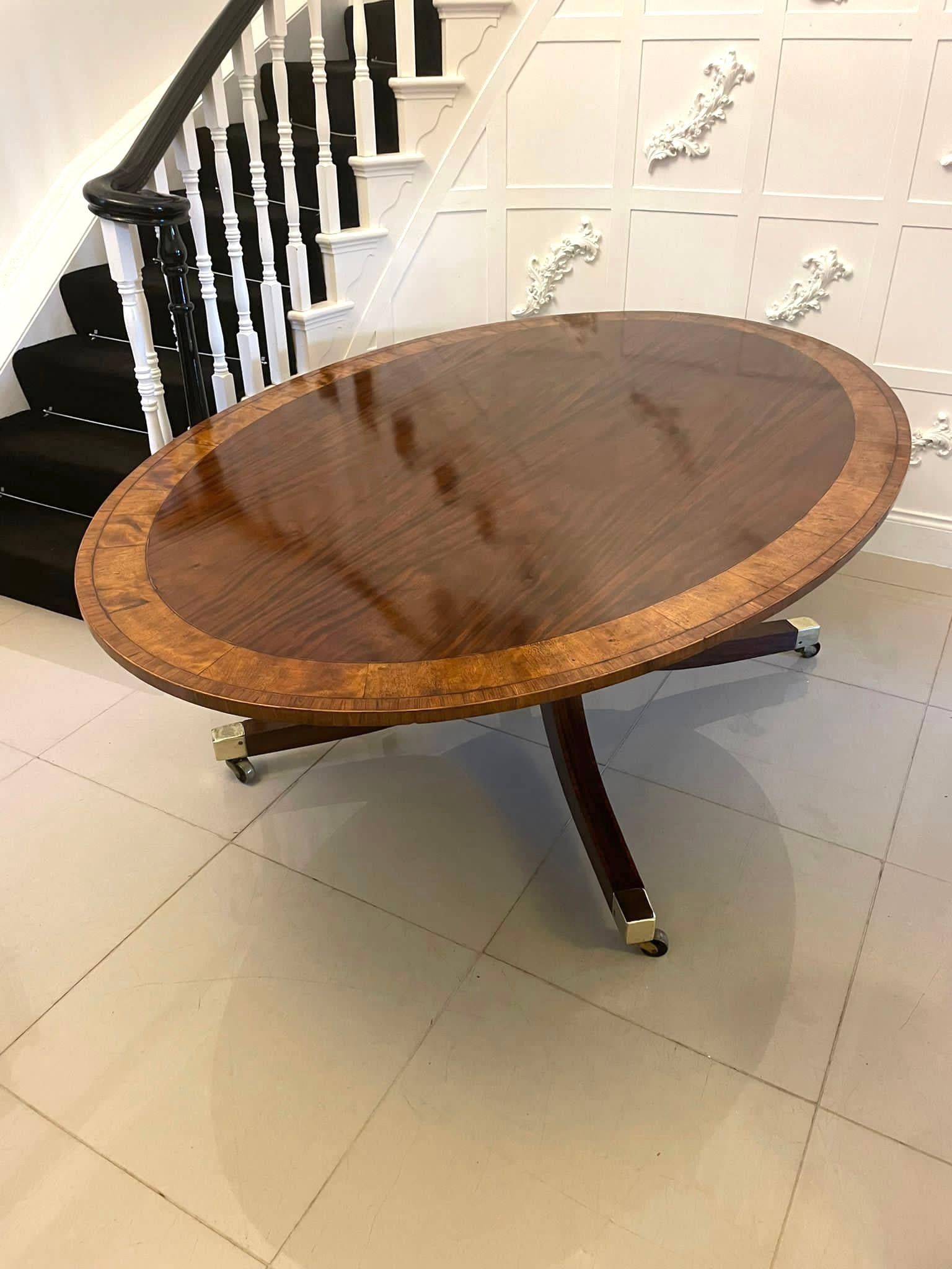 10 seater oval dining table