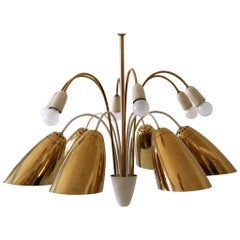 Rare Large 12-Armed Sputnik Chandelier or Pendant Lamp by Vereinigte Werkstätten