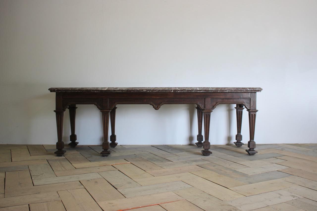 Rare Large 18th Century French Console Table In Good Condition In Gloucestershire, GB