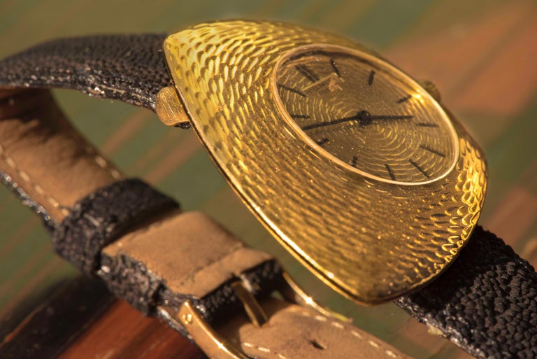Rare Large 1960s Patek Philippe Gilbert Albert 18 Kt Asymmetrical