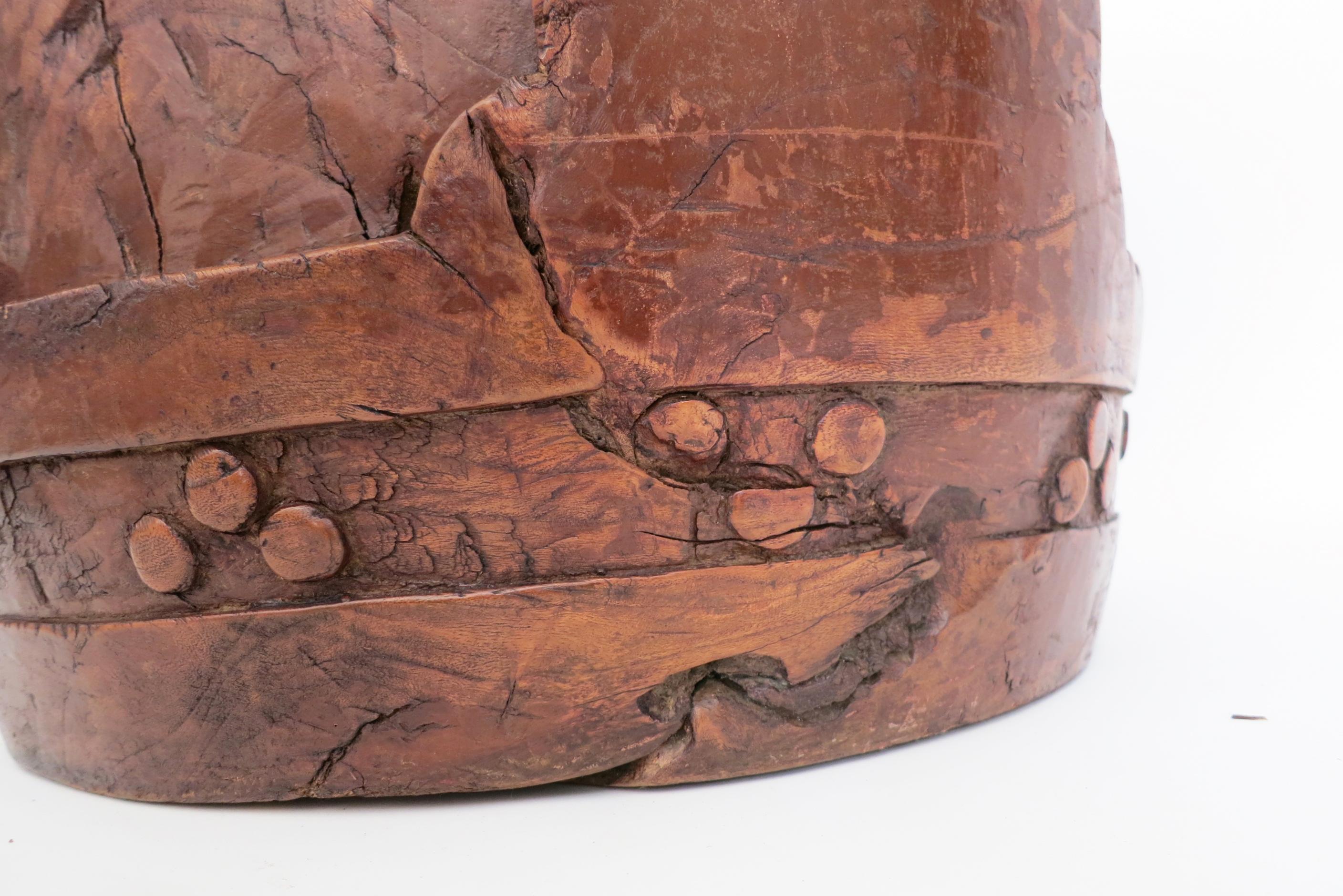 Seltener großer geschnitzter chinesischer Holzhocker aus dem 19. Jahrhundert im Angebot 14