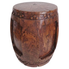 Rare Large 19th Century Carved Chinese Wooden Stool